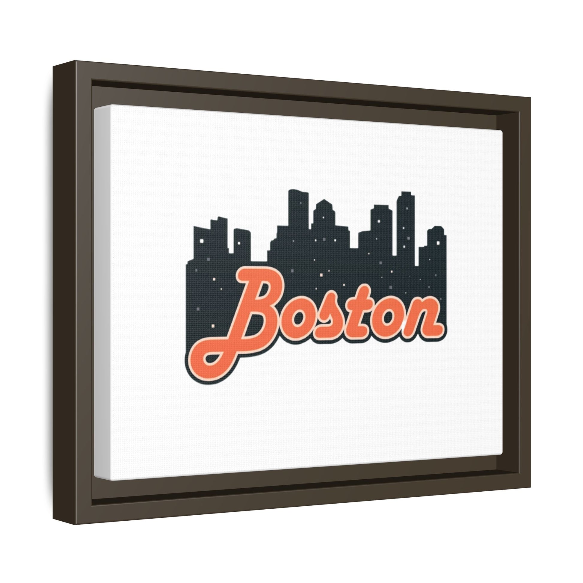 Boston Skyline Matte Canvas Wall Art, Framed Cityscape Decor for Home, Unique Gift, Boston Art Print, Urban Wall Decor