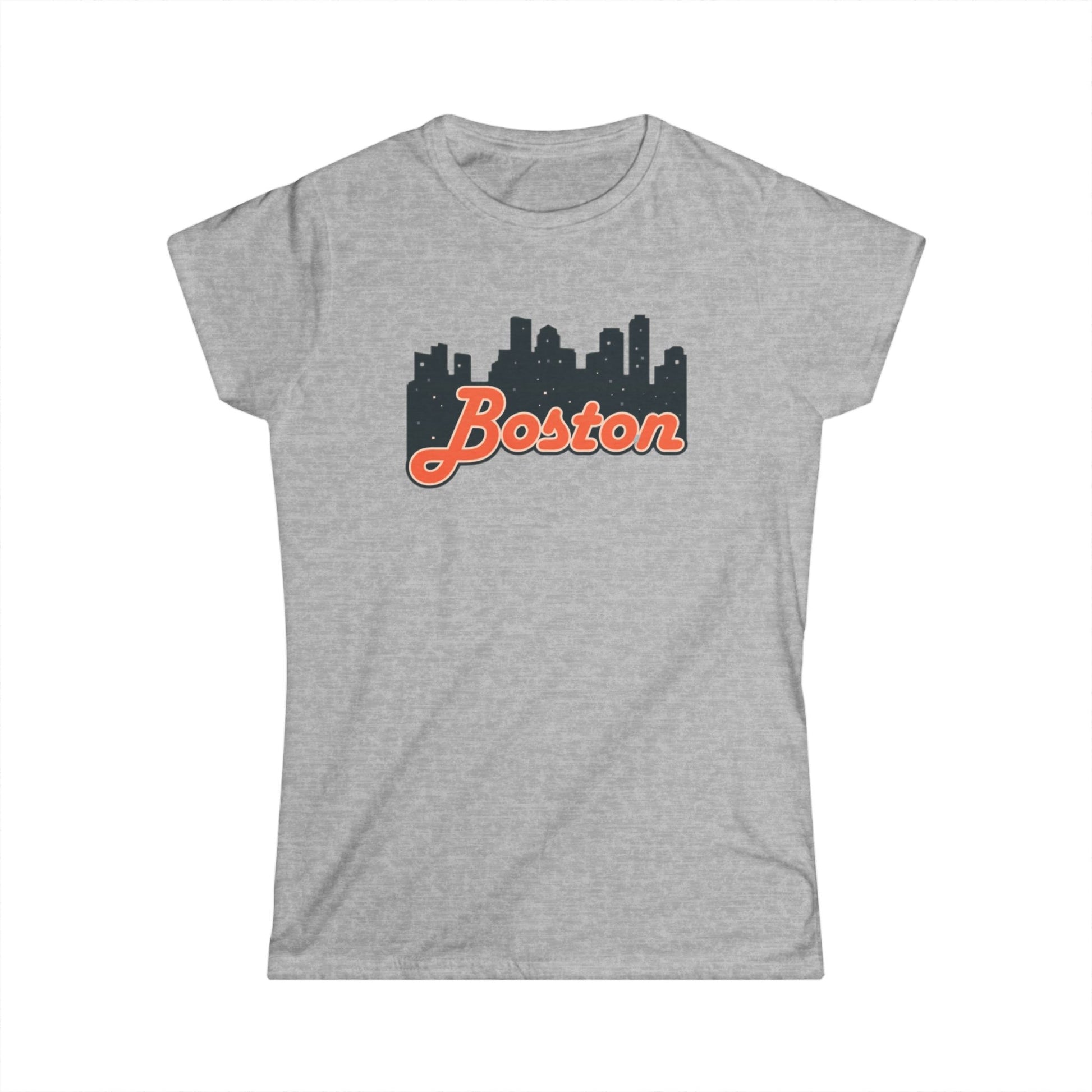 Boston Skyline Women's Tee, Casual City Shirt, Gift for Boston Lovers, Summer Outfit, Travel Souvenir