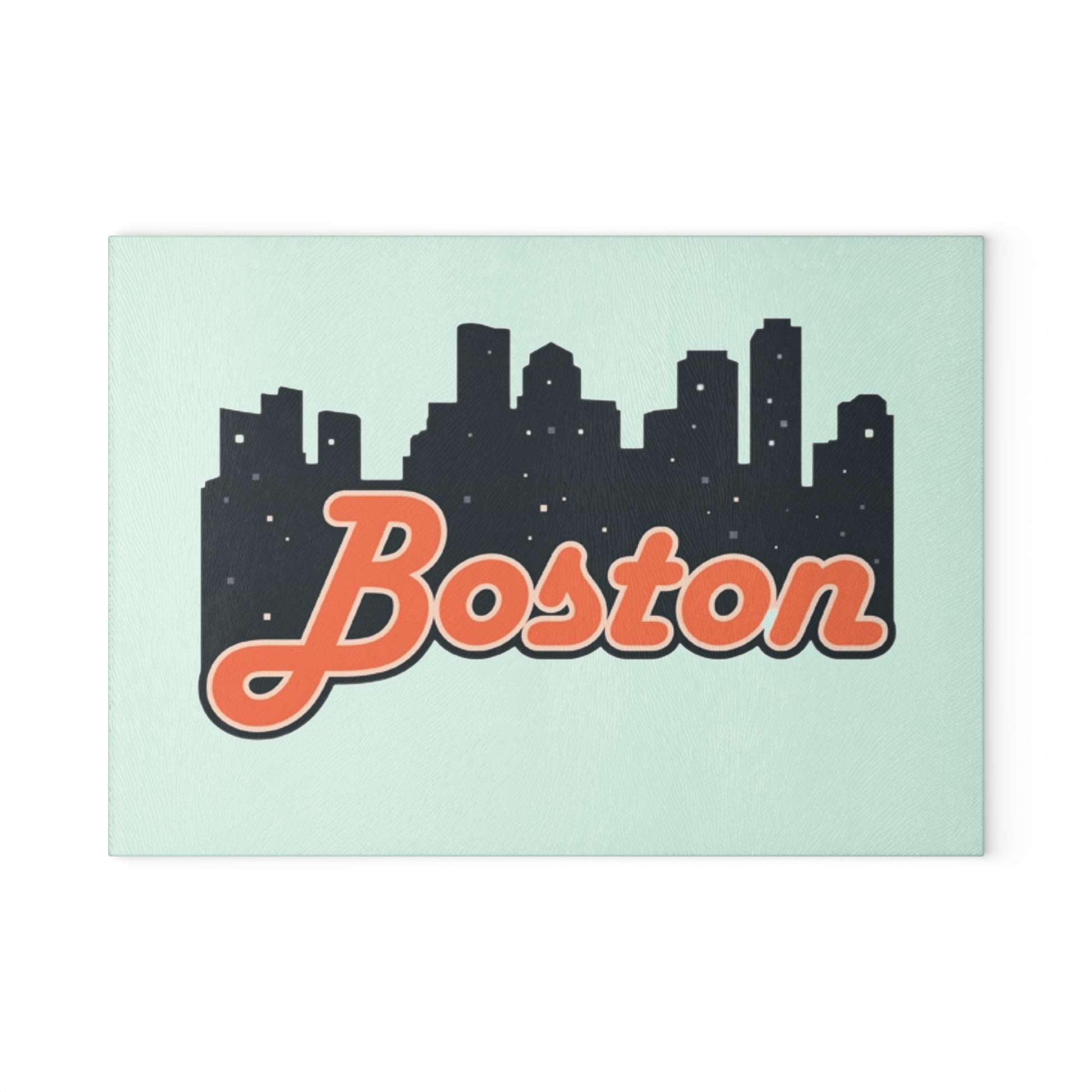 Boston Skyline Glass Cutting Board, Kitchen Decor, Gourmet Gift, Home Gift, Housewarming Present, Cooking Enthusiasts