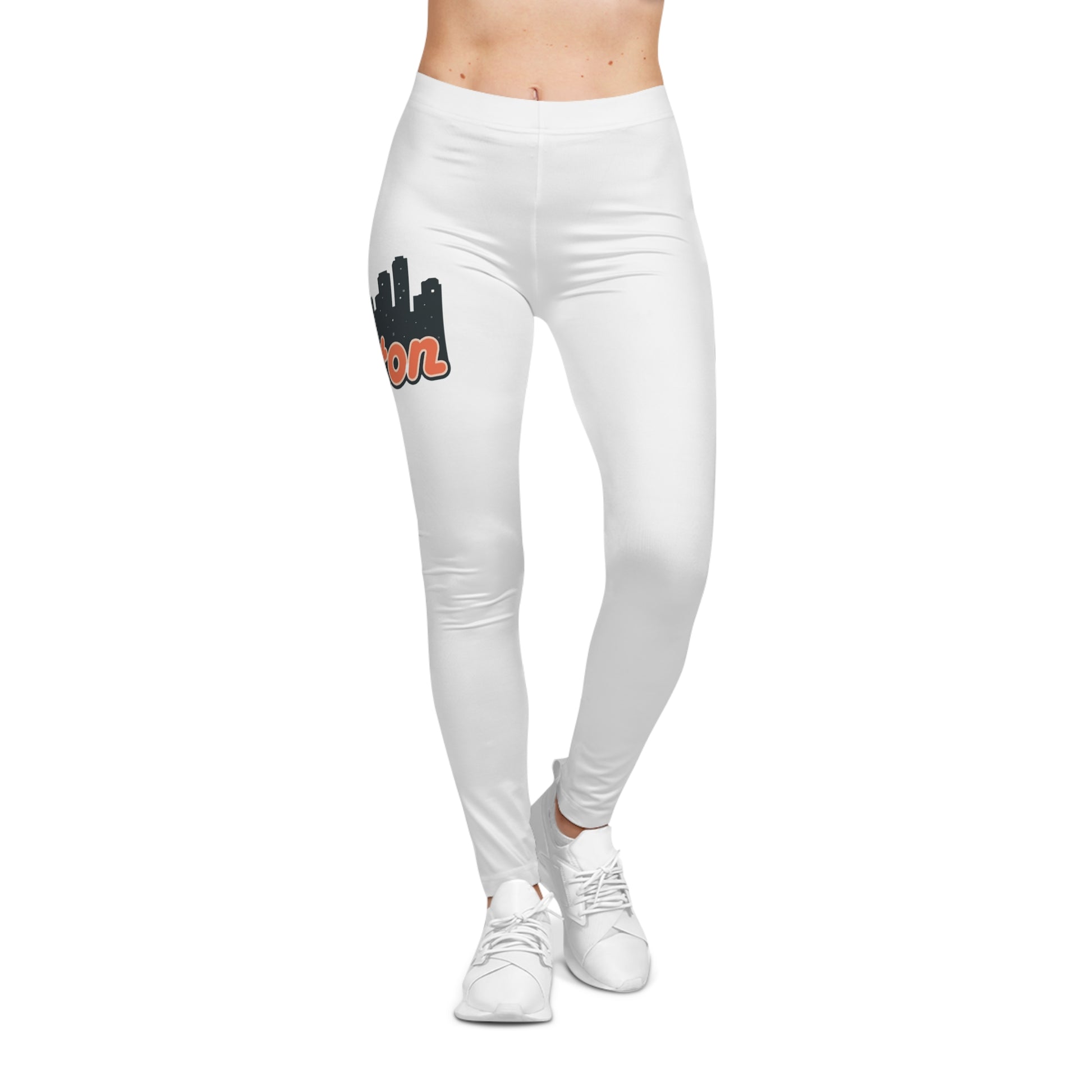 Boston Skyline Women's Leggings, Casual Activewear, City Inspired, Perfect for Fitness, Travel, Everyday Wear, Gift Idea