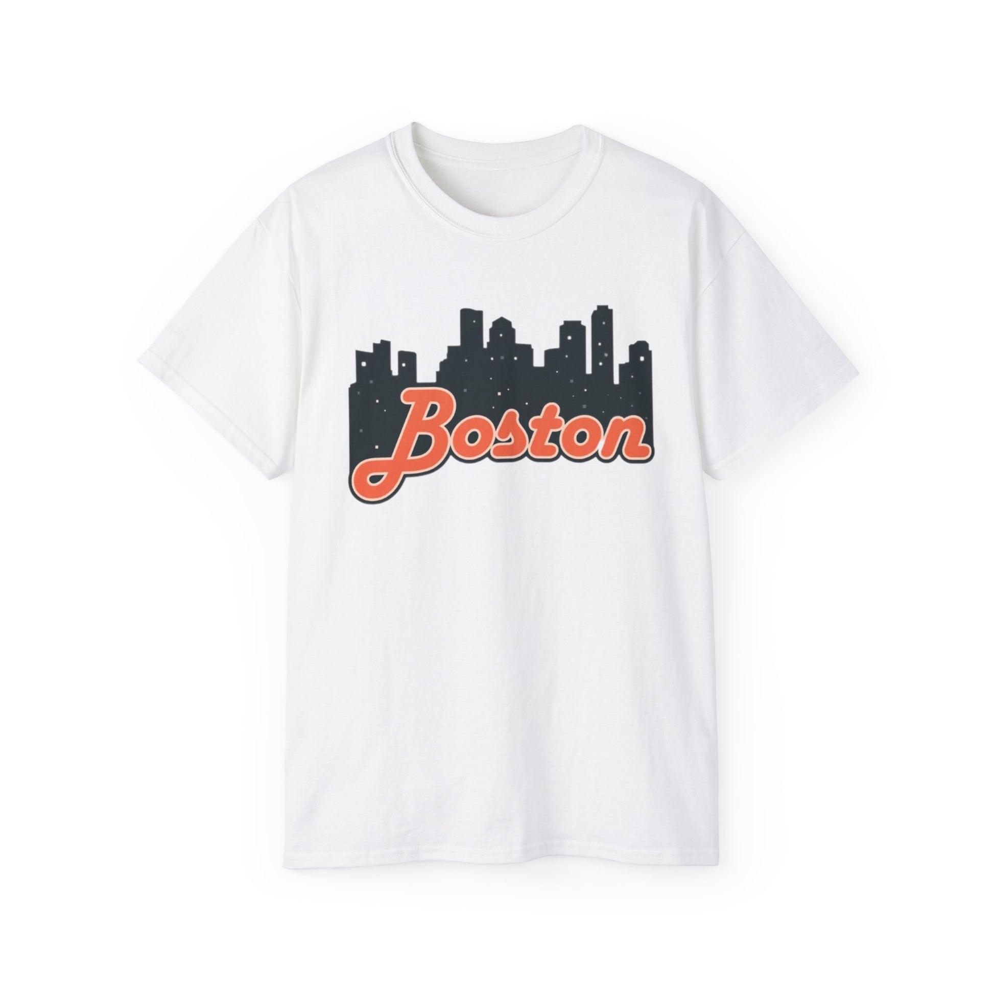 Boston Skyline Unisex Tee, Urban Apparel, City Pride Shirt, Gift for Boston Lovers, Casual Wear, Travel Souvenir