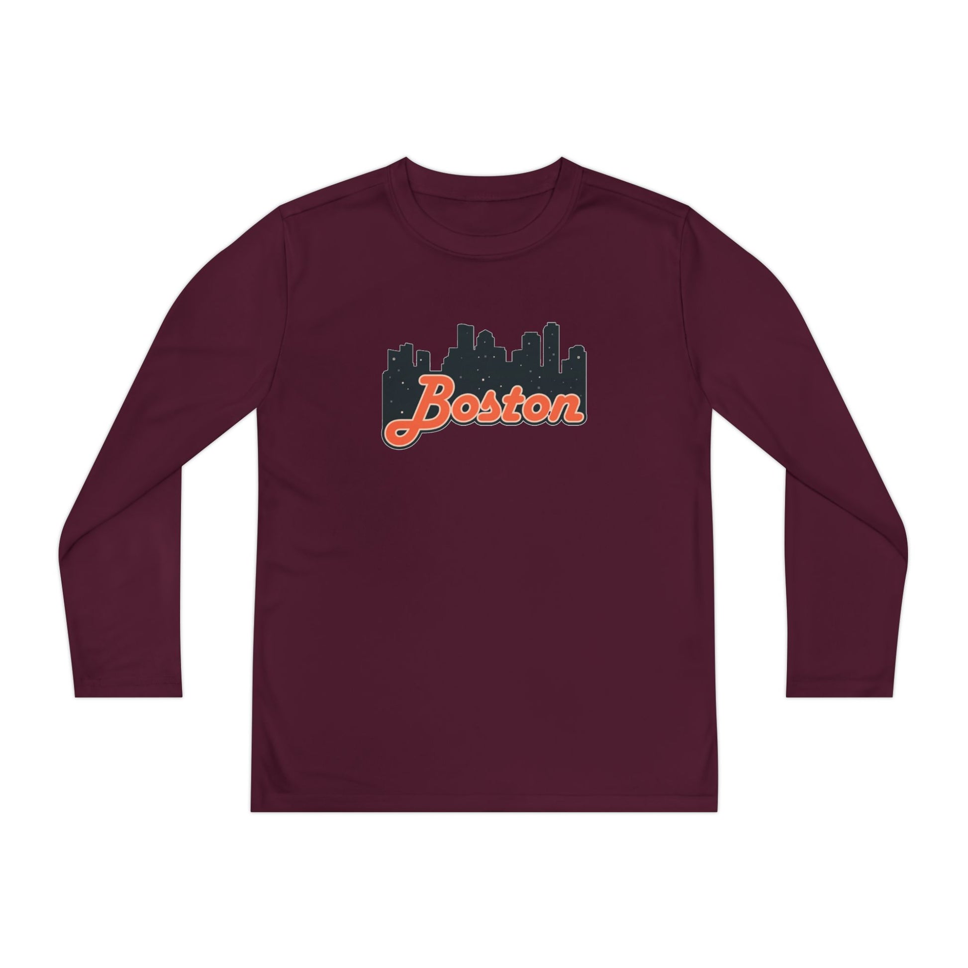 Boston Youth Long Sleeve Tee - Perfect for Sports, Casual Wear, Gift for Kids, Boston City Lovers, Birthday Gift