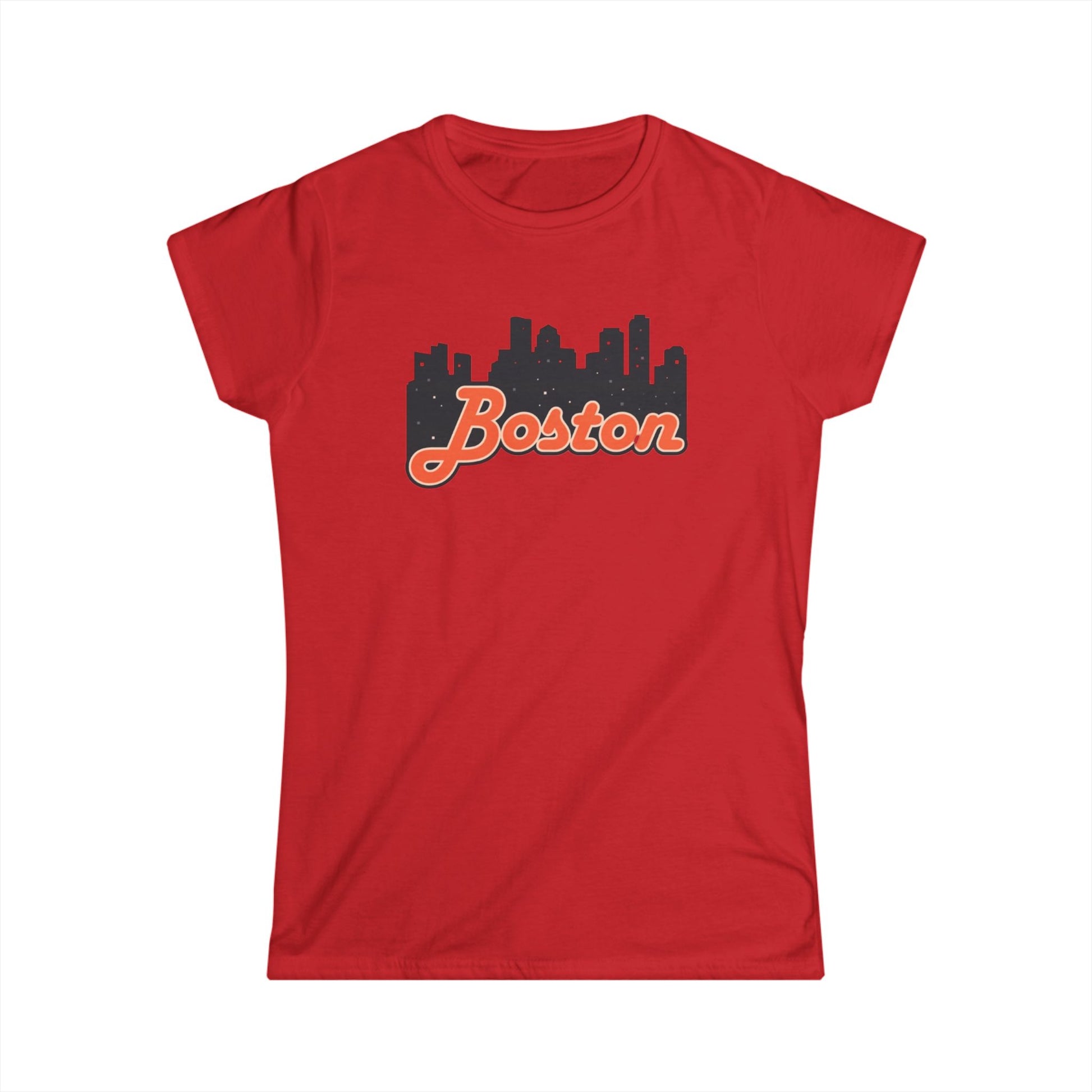 Boston Skyline Women's Tee, Casual City Shirt, Gift for Boston Lovers, Summer Outfit, Travel Souvenir