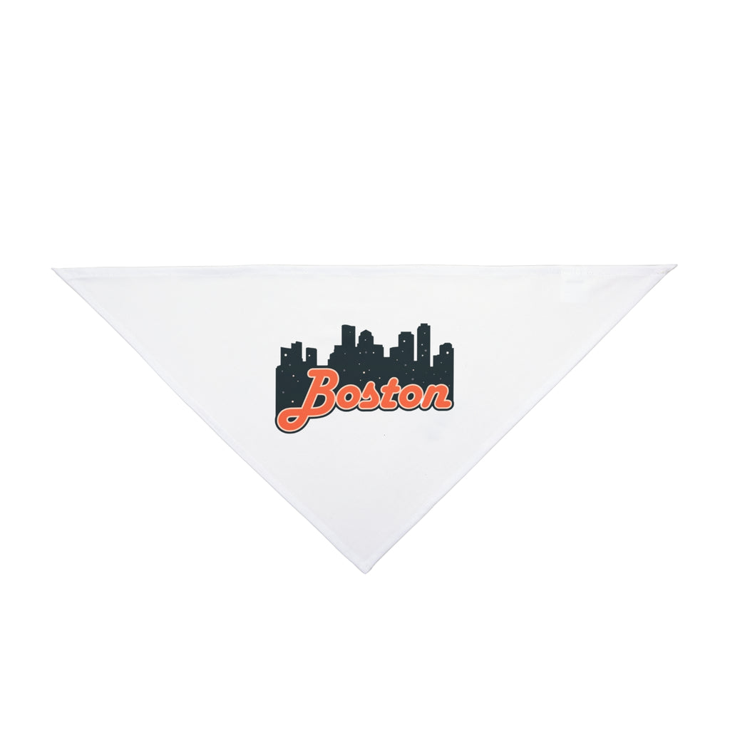 Boston City Pet Bandana | Cute Dog Accessory for Pet Lovers | Customizable Dog Scarf | Gift for Dog Owners | Dog Fashion
