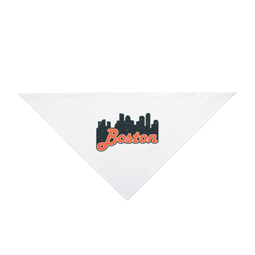 Boston City Pet Bandana | Cute Dog Accessory for Pet Lovers | Customizable Dog Scarf | Gift for Dog Owners | Dog Fashion