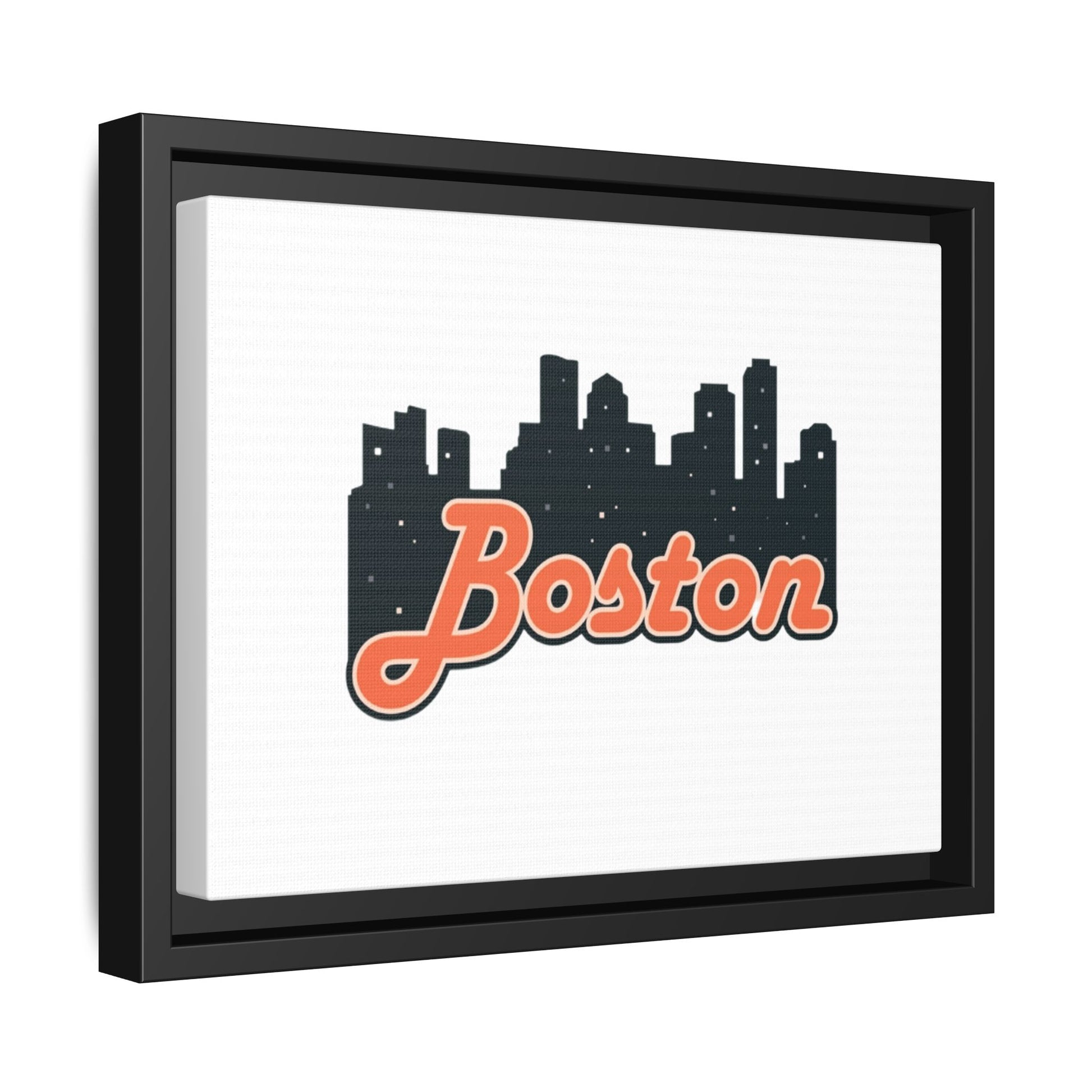 Boston Skyline Matte Canvas Wall Art, Framed Cityscape Decor for Home, Unique Gift, Boston Art Print, Urban Wall Decor