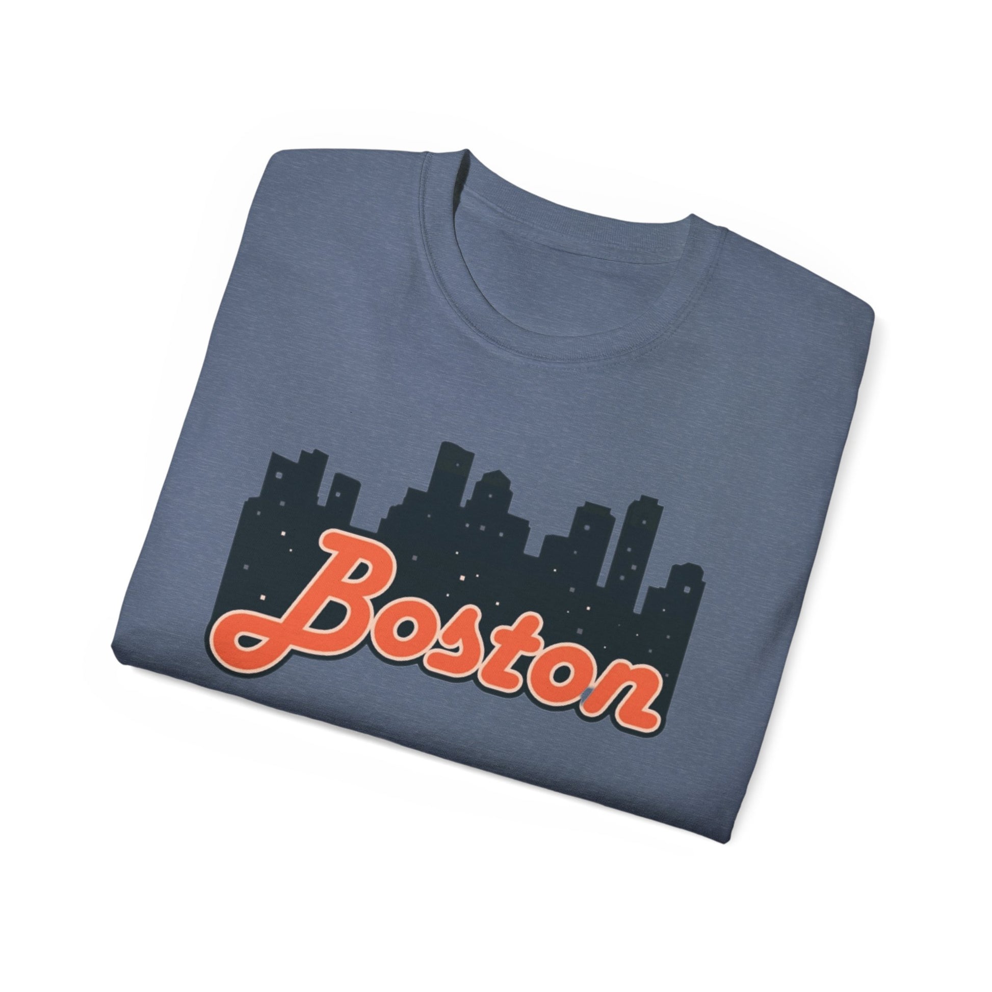 Boston Skyline Unisex Tee, Urban Apparel, City Pride Shirt, Gift for Boston Lovers, Casual Wear, Travel Souvenir