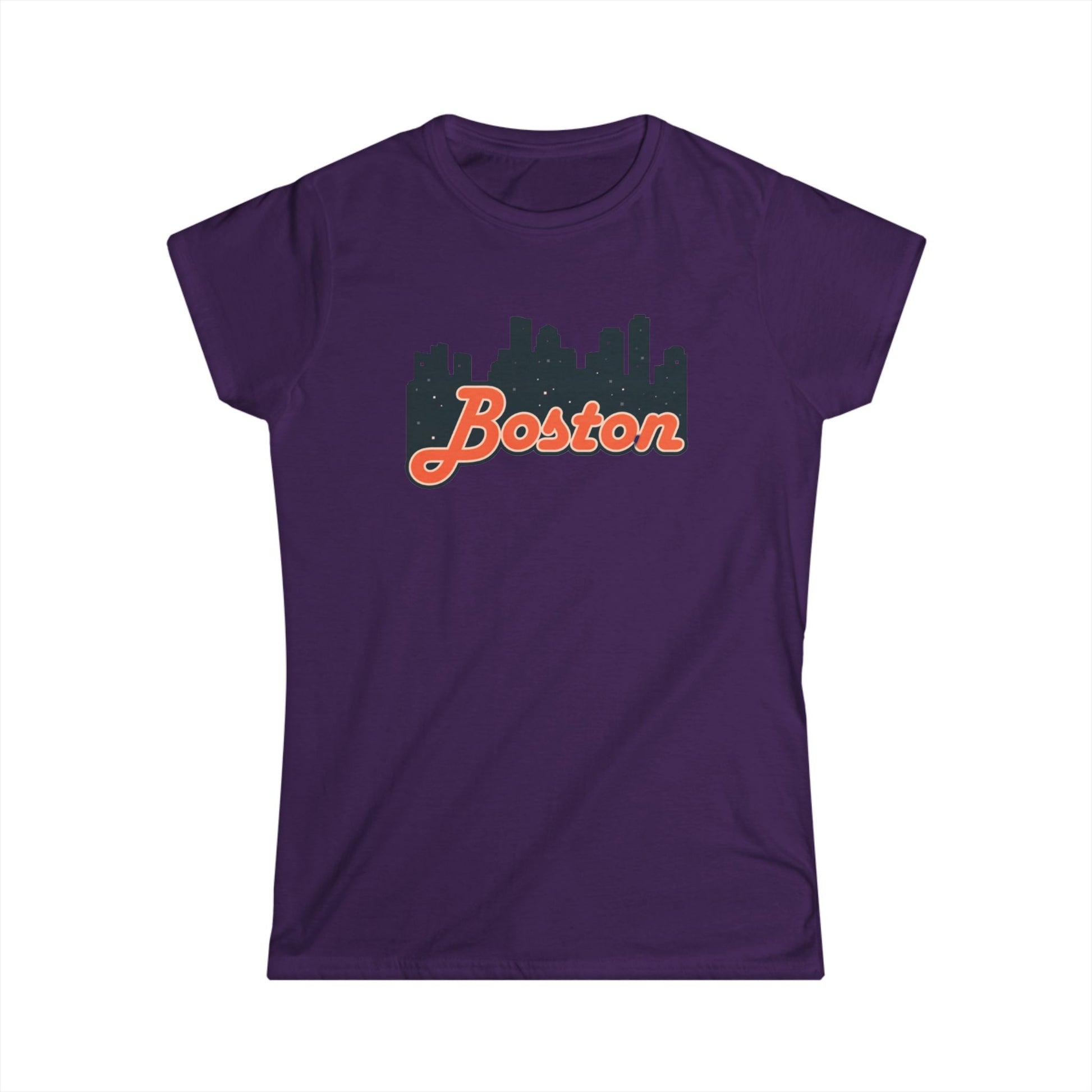 Boston Skyline Women's Tee, Casual City Shirt, Gift for Boston Lovers, Summer Outfit, Travel Souvenir