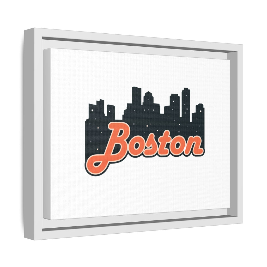 Boston Skyline Matte Canvas Wall Art, Framed Cityscape Decor for Home, Unique Gift, Boston Art Print, Urban Wall Decor