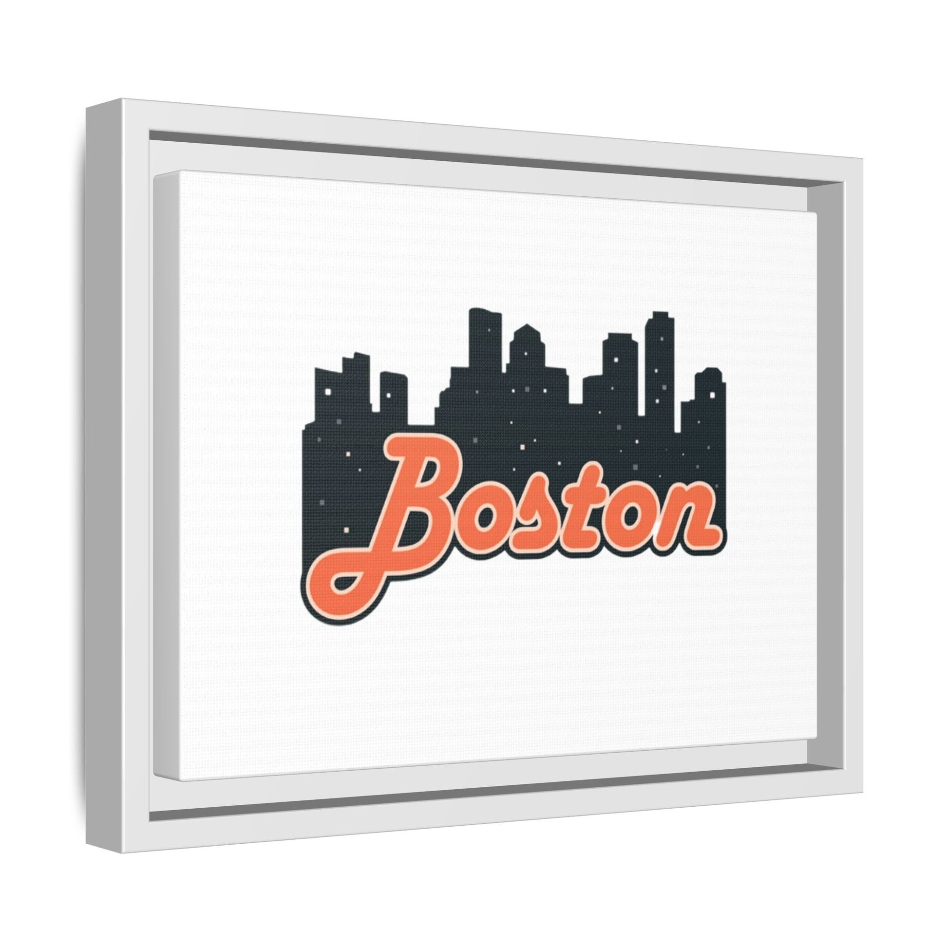 Boston Skyline Matte Canvas Wall Art, Framed Cityscape Decor for Home, Unique Gift, Boston Art Print, Urban Wall Decor