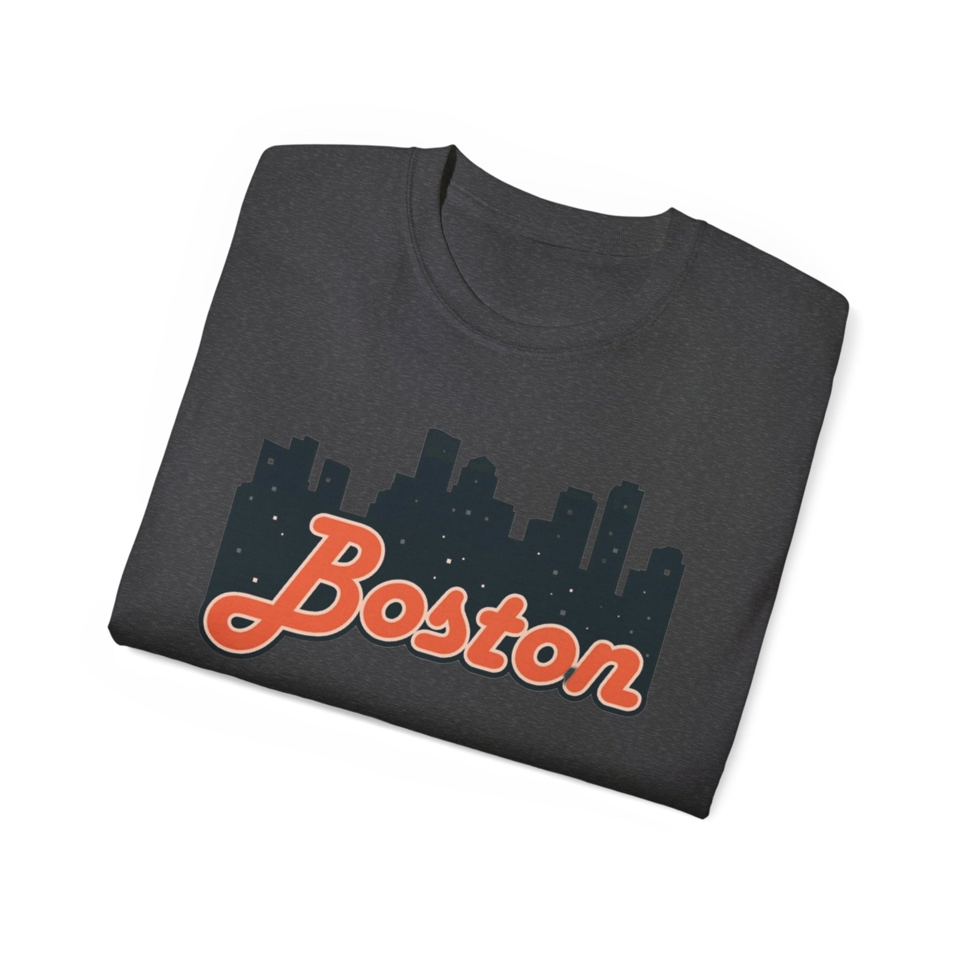Boston Skyline Unisex Tee, Urban Apparel, City Pride Shirt, Gift for Boston Lovers, Casual Wear, Travel Souvenir