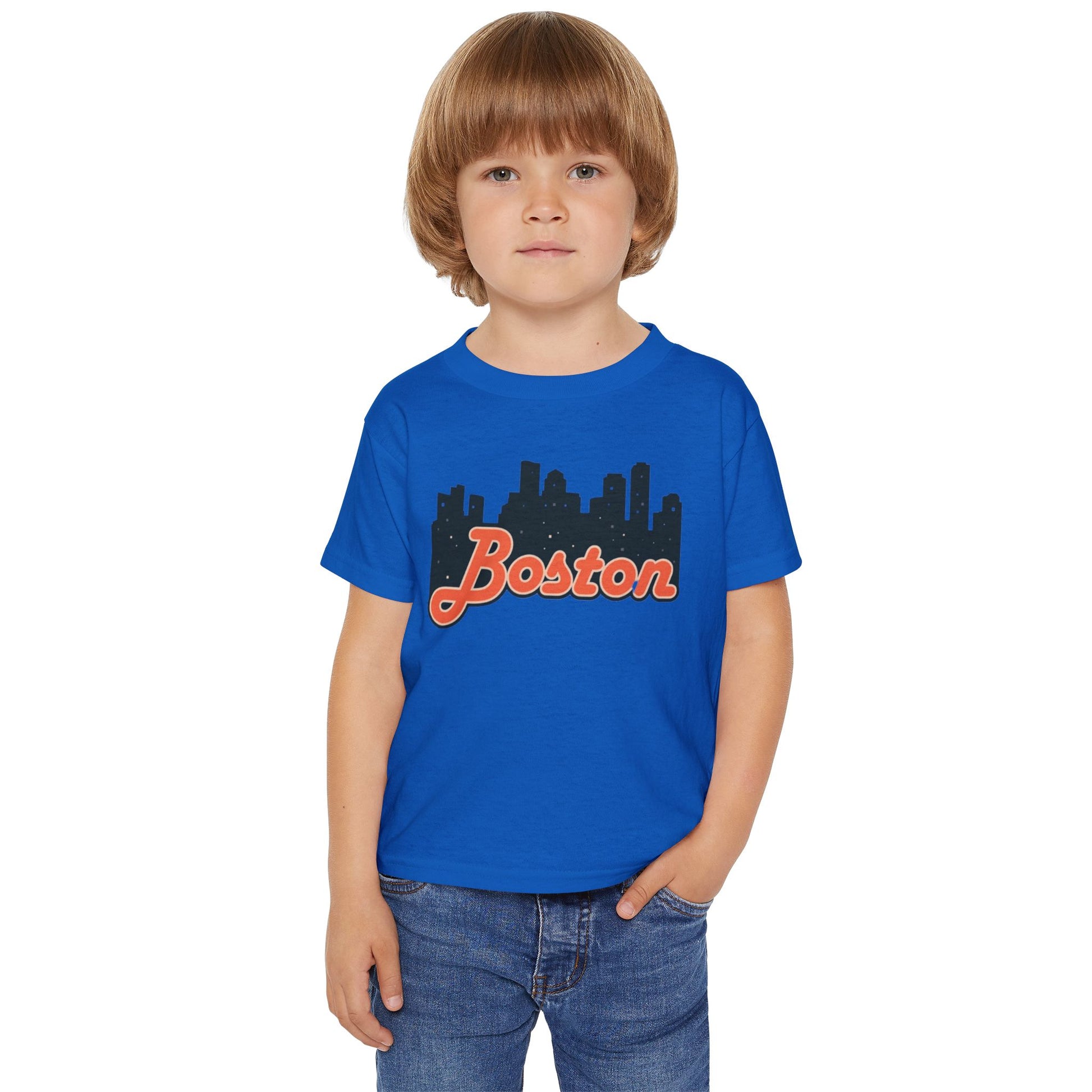 Boston Skyline Toddler T-Shirt, Cute Boston Shirt, Kids City Tee, Baby Gift, Toddler Apparel