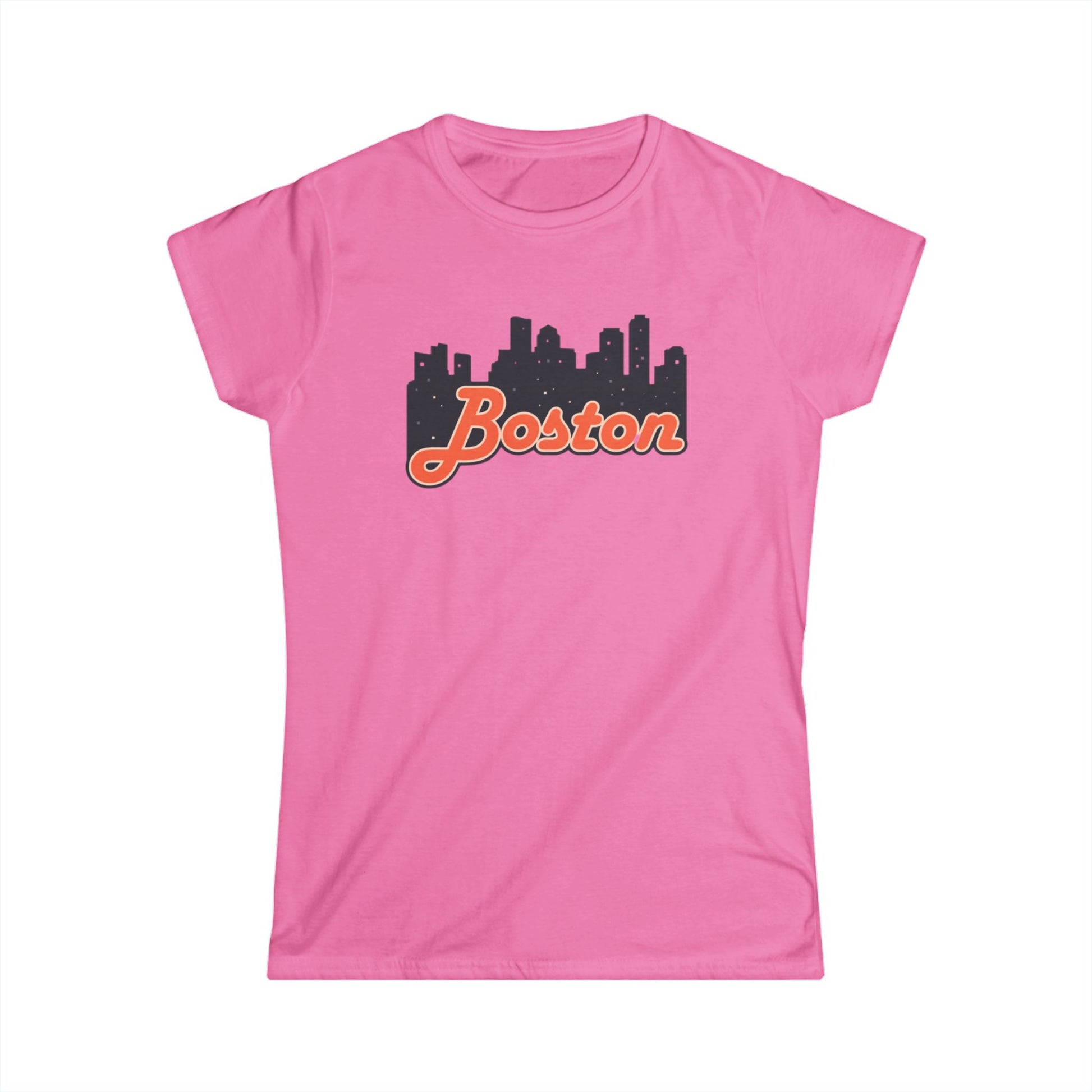 Boston Skyline Women's Tee, Casual City Shirt, Gift for Boston Lovers, Summer Outfit, Travel Souvenir