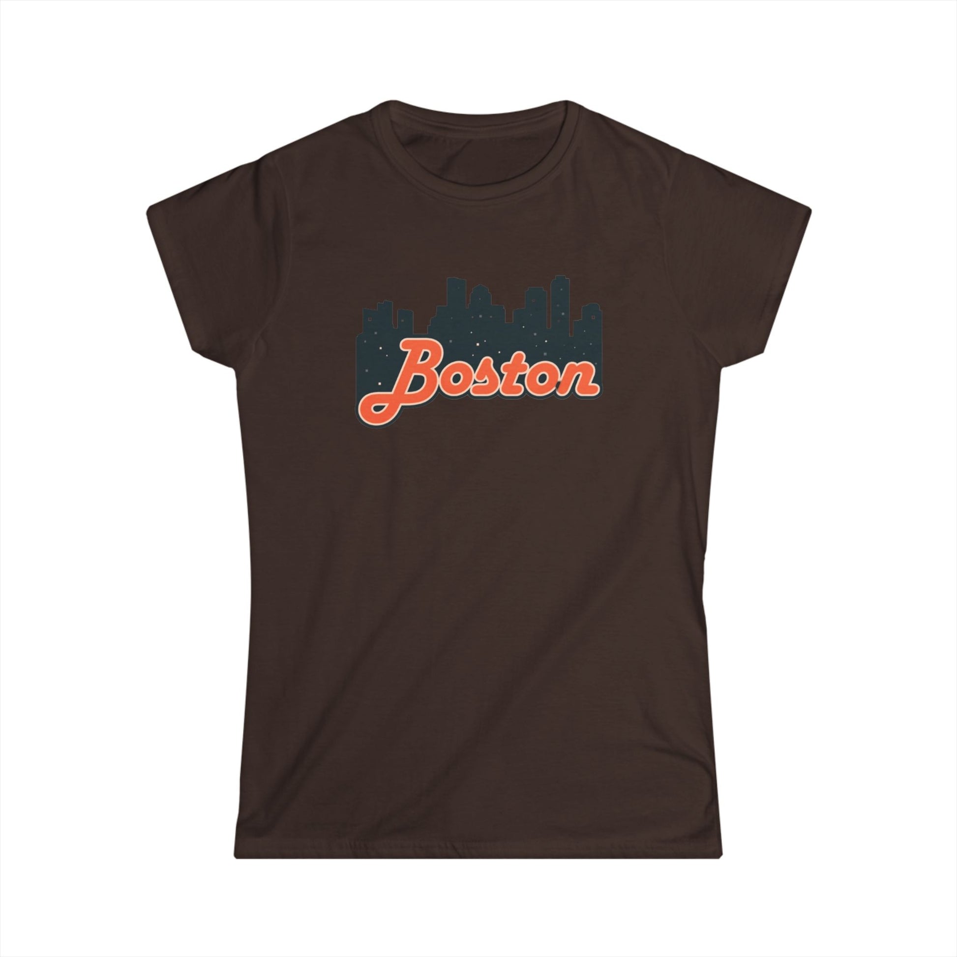 Boston Skyline Women's Tee, Casual City Shirt, Gift for Boston Lovers, Summer Outfit, Travel Souvenir