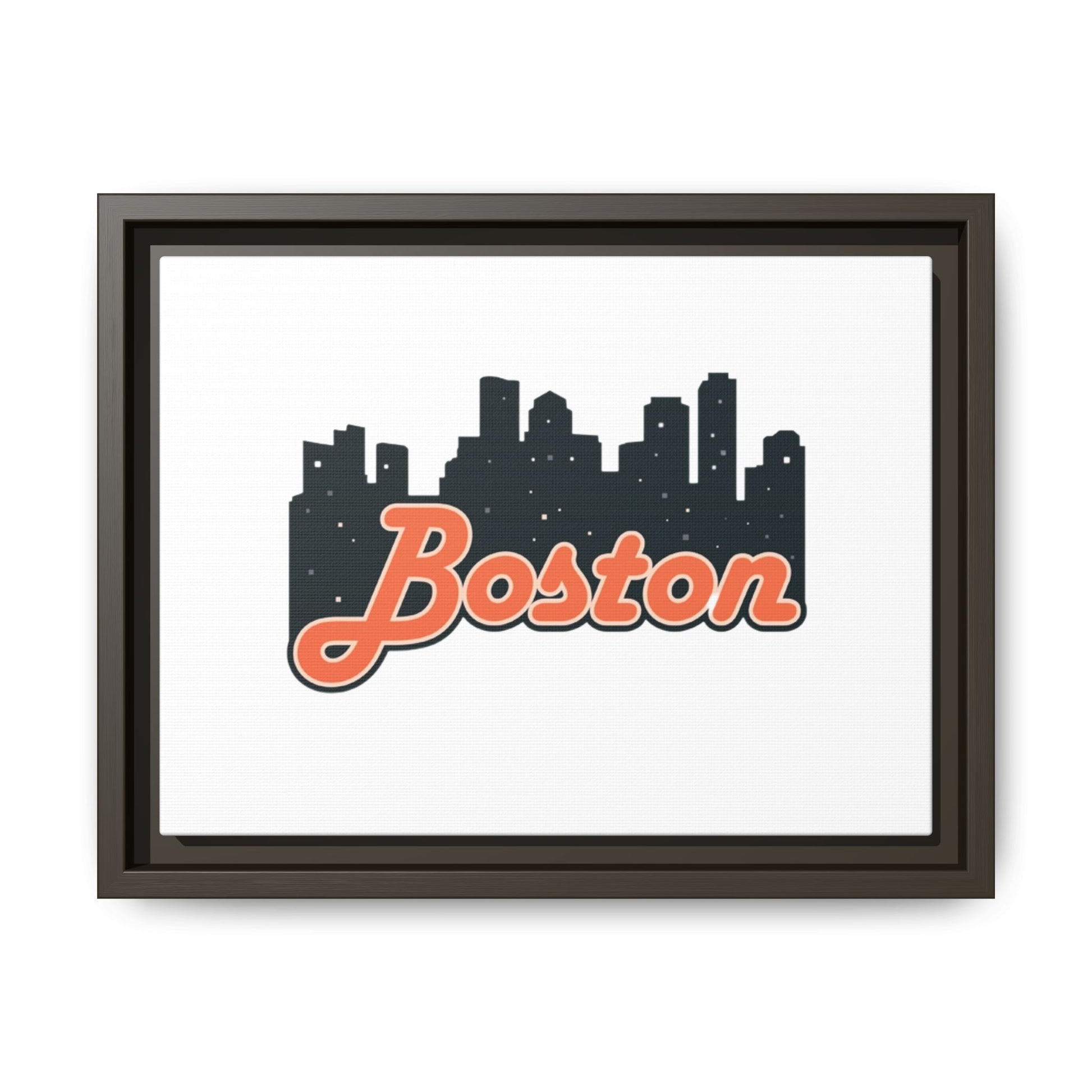 Boston Skyline Matte Canvas Wall Art, Framed Cityscape Decor for Home, Unique Gift, Boston Art Print, Urban Wall Decor