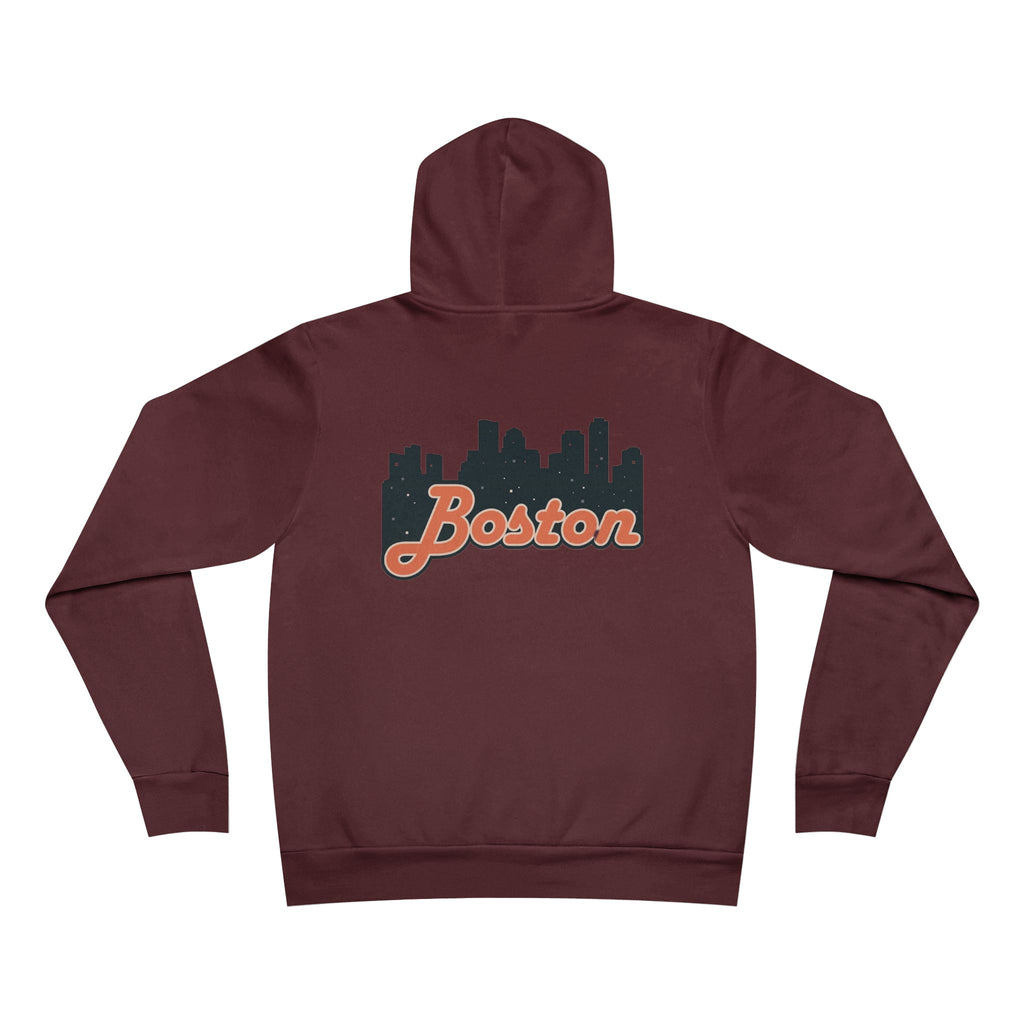 Boston Skyline Unisex Hoodie, Cozy Urban Sweatshirt, Gift for Boston Lovers, City Style Pullover, Travel Souvenir Hoodie