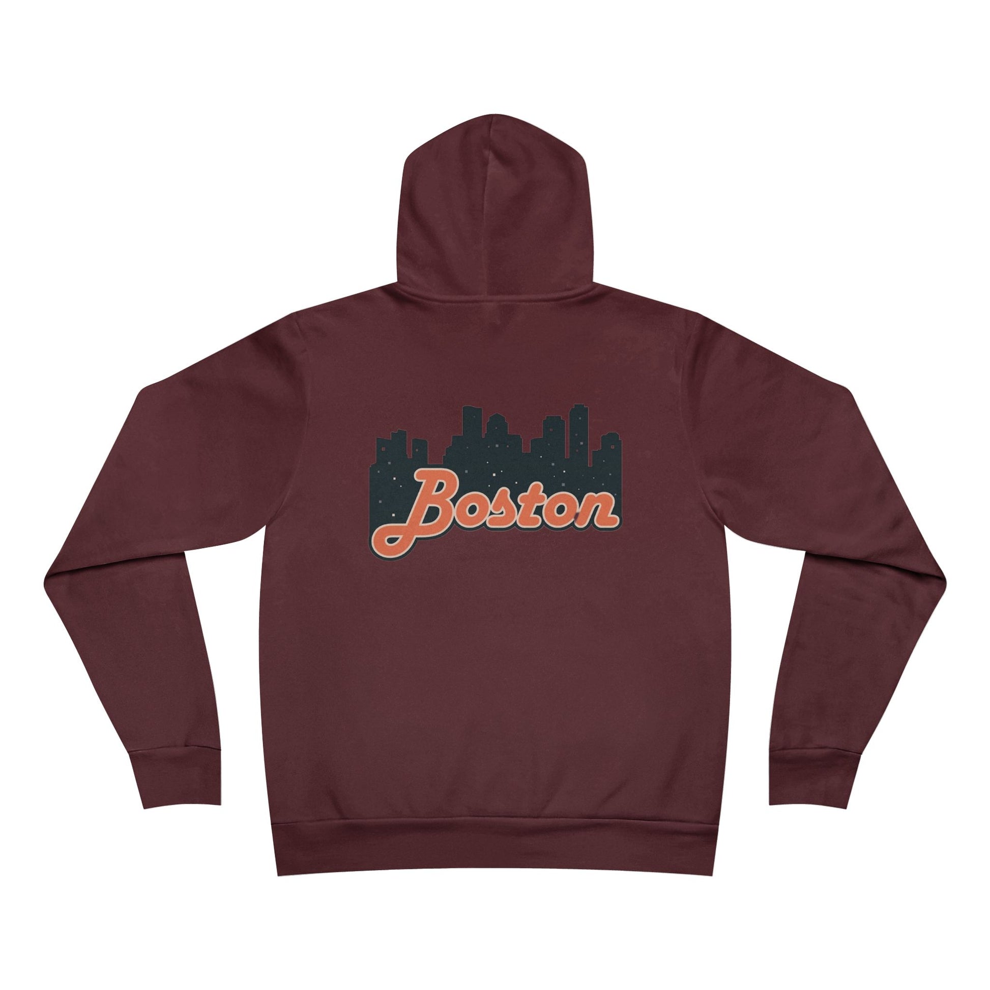 Boston Skyline Unisex Hoodie, Cozy Urban Sweatshirt, Gift for Boston Lovers, City Style Pullover, Travel Souvenir Hoodie