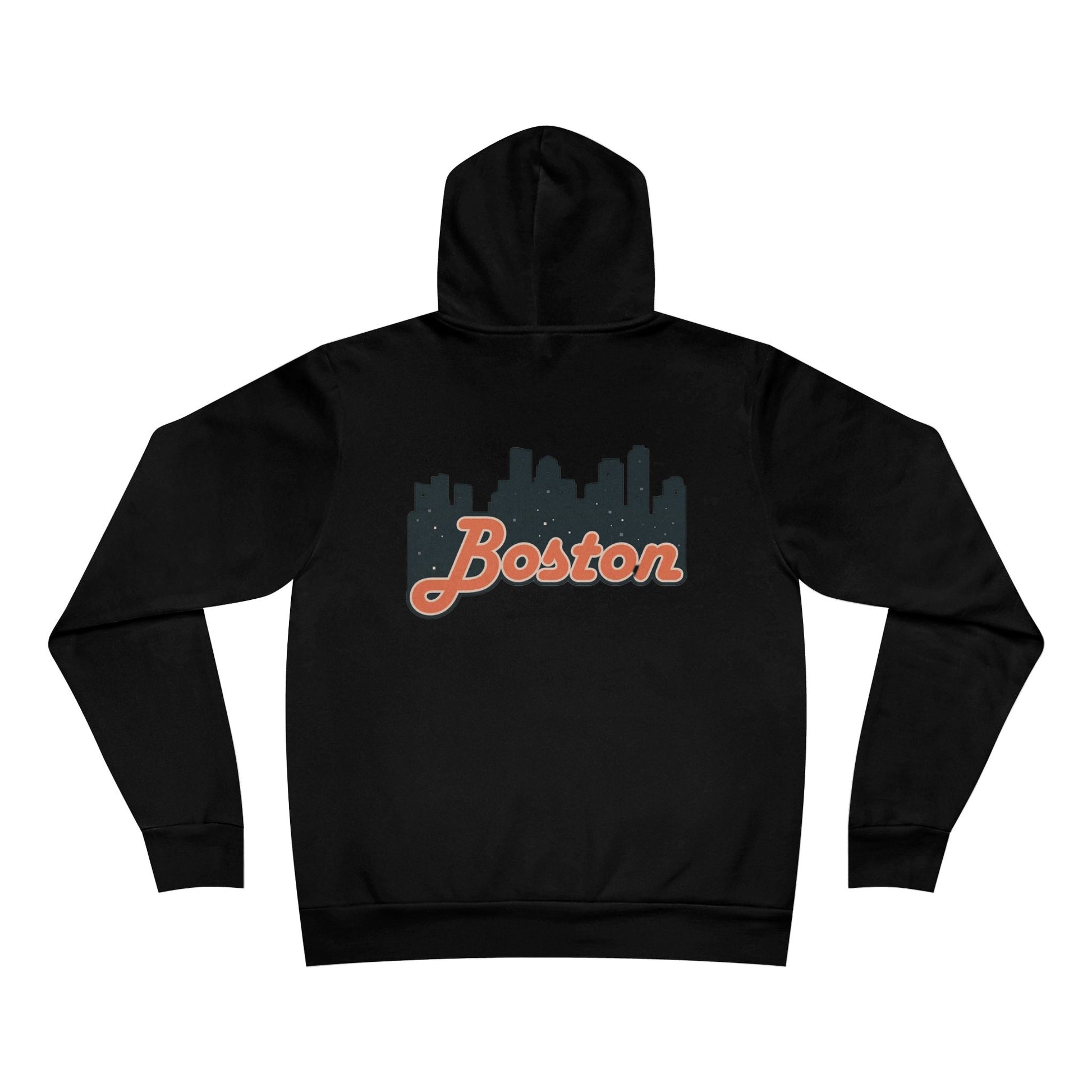 Boston Skyline Unisex Hoodie, Cozy Urban Sweatshirt, Gift for Boston Lovers, City Style Pullover, Travel Souvenir Hoodie