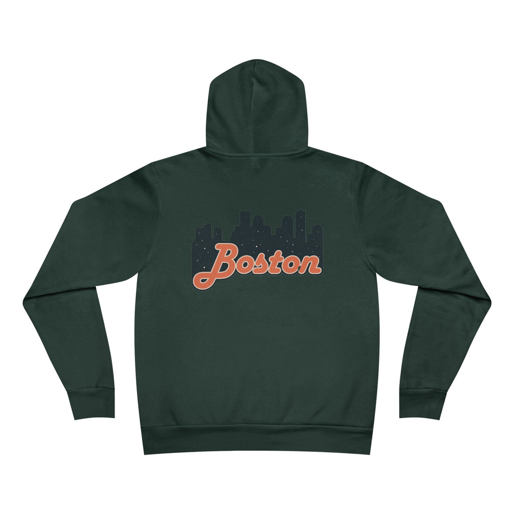 Boston Skyline Unisex Hoodie, Cozy Urban Sweatshirt, Gift for Boston Lovers, City Style Pullover, Travel Souvenir Hoodie
