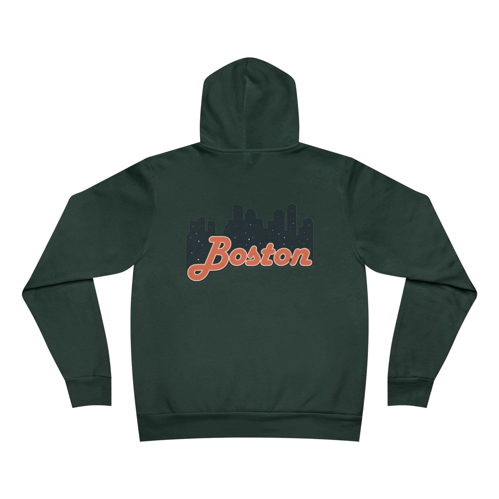 Boston Skyline Unisex Hoodie, Cozy Urban Sweatshirt, Gift for Boston Lovers, City Style Pullover, Travel Souvenir Hoodie