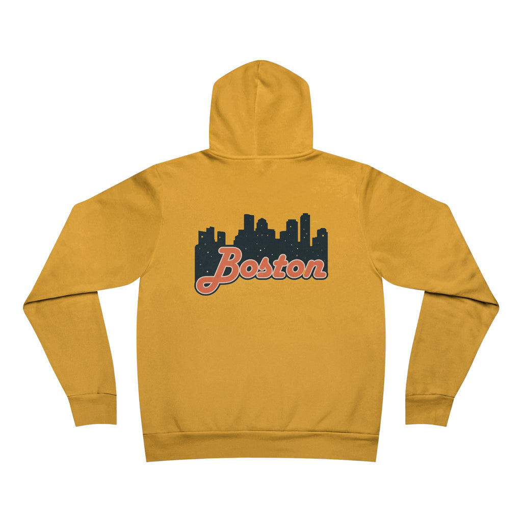 Boston Skyline Unisex Hoodie, Cozy Urban Sweatshirt, Gift for Boston Lovers, City Style Pullover, Travel Souvenir Hoodie