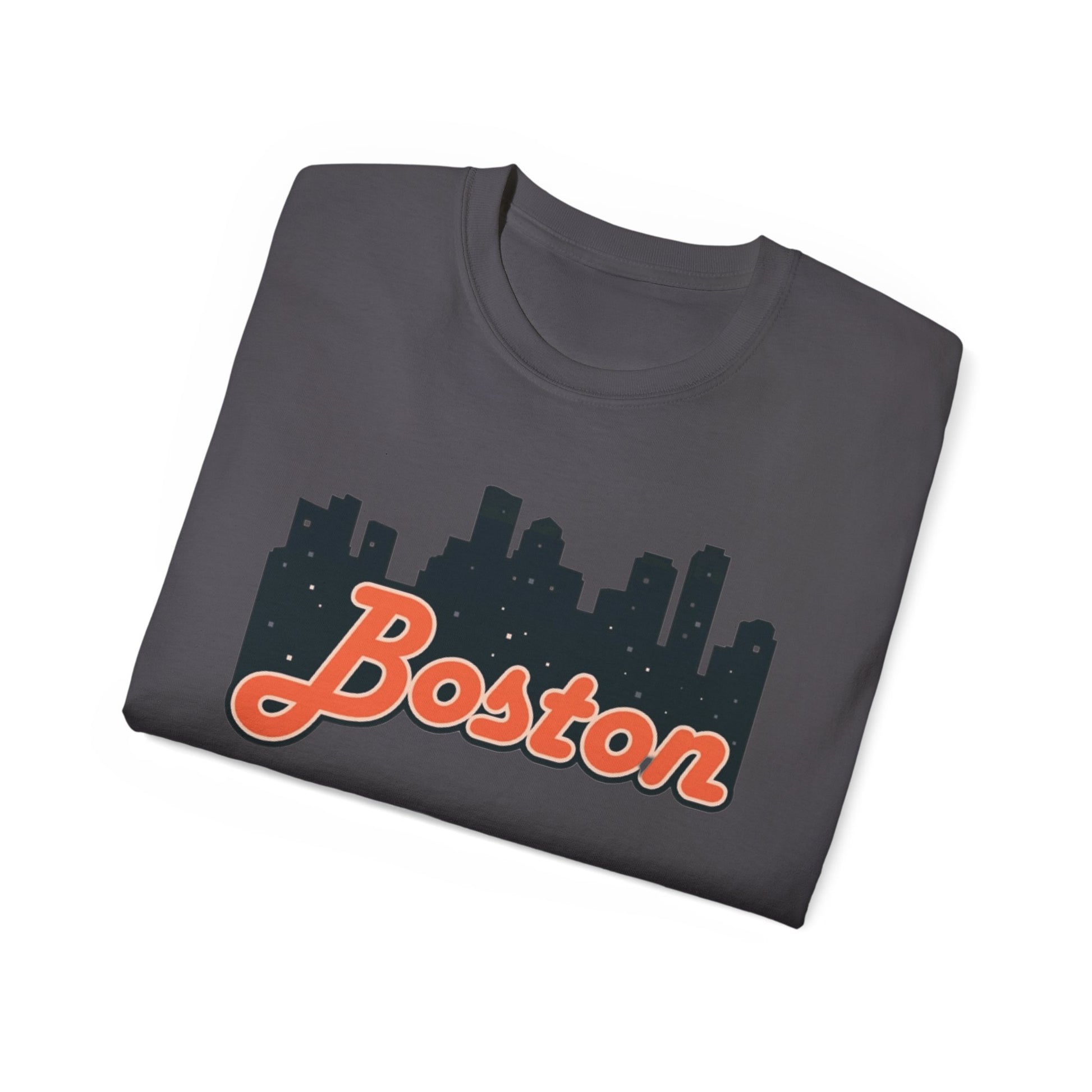 Boston Skyline Unisex Tee, Urban Apparel, City Pride Shirt, Gift for Boston Lovers, Casual Wear, Travel Souvenir