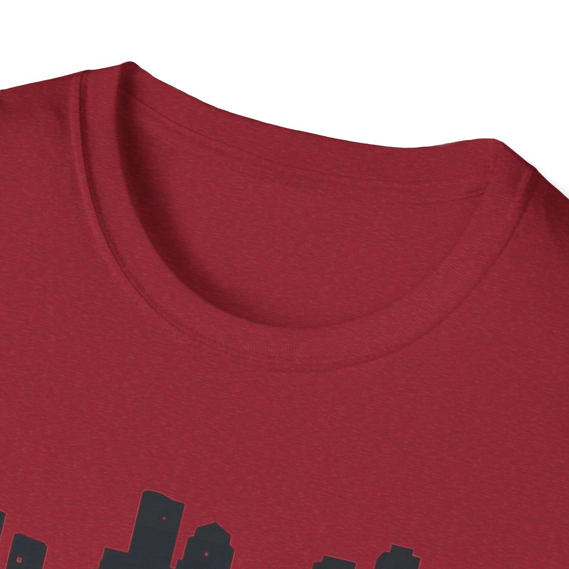 Boston Skyline Unisex Softstyle T-Shirt, City Tee, Gift for Travelers, Summer Casual Wear, Urban Style Shirt, Boston Pride