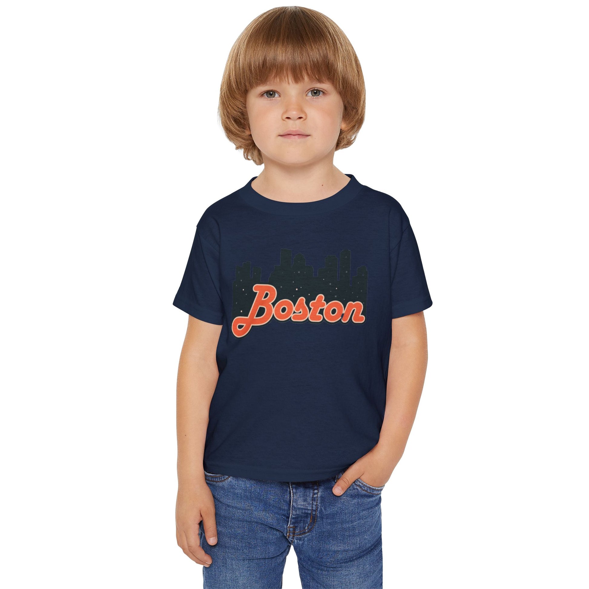 Boston Skyline Toddler T-Shirt, Cute Boston Shirt, Kids City Tee, Baby Gift, Toddler Apparel