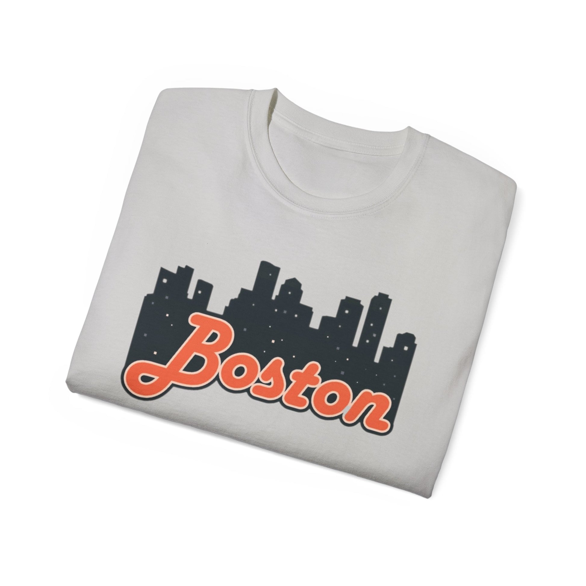 Boston Skyline Unisex Tee, Urban Apparel, City Pride Shirt, Gift for Boston Lovers, Casual Wear, Travel Souvenir