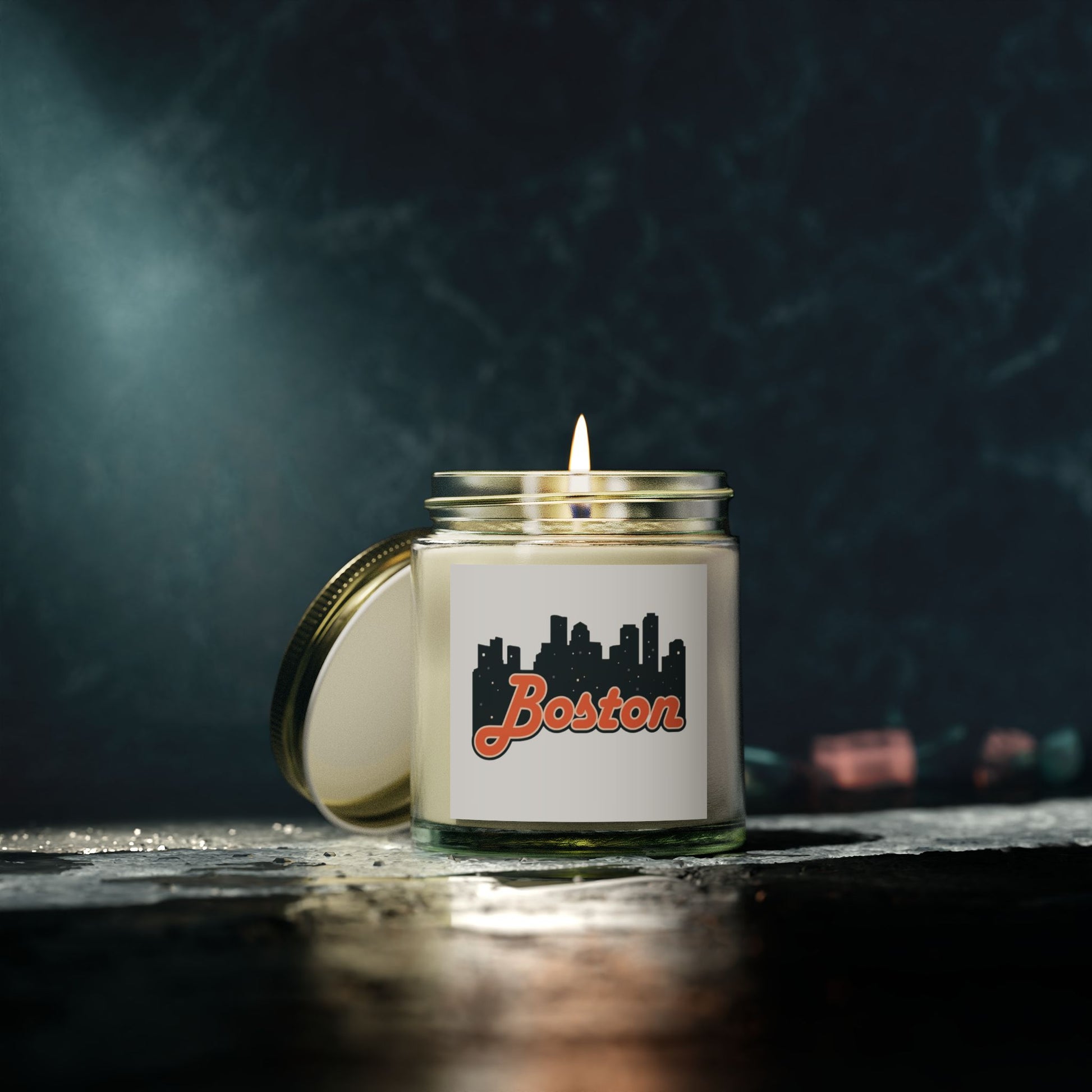 Boston Scented Candles - Coconut Apricot Wax | Home Decor, Relaxation, Gift for Her, Aromatherapy, Travel Essentials