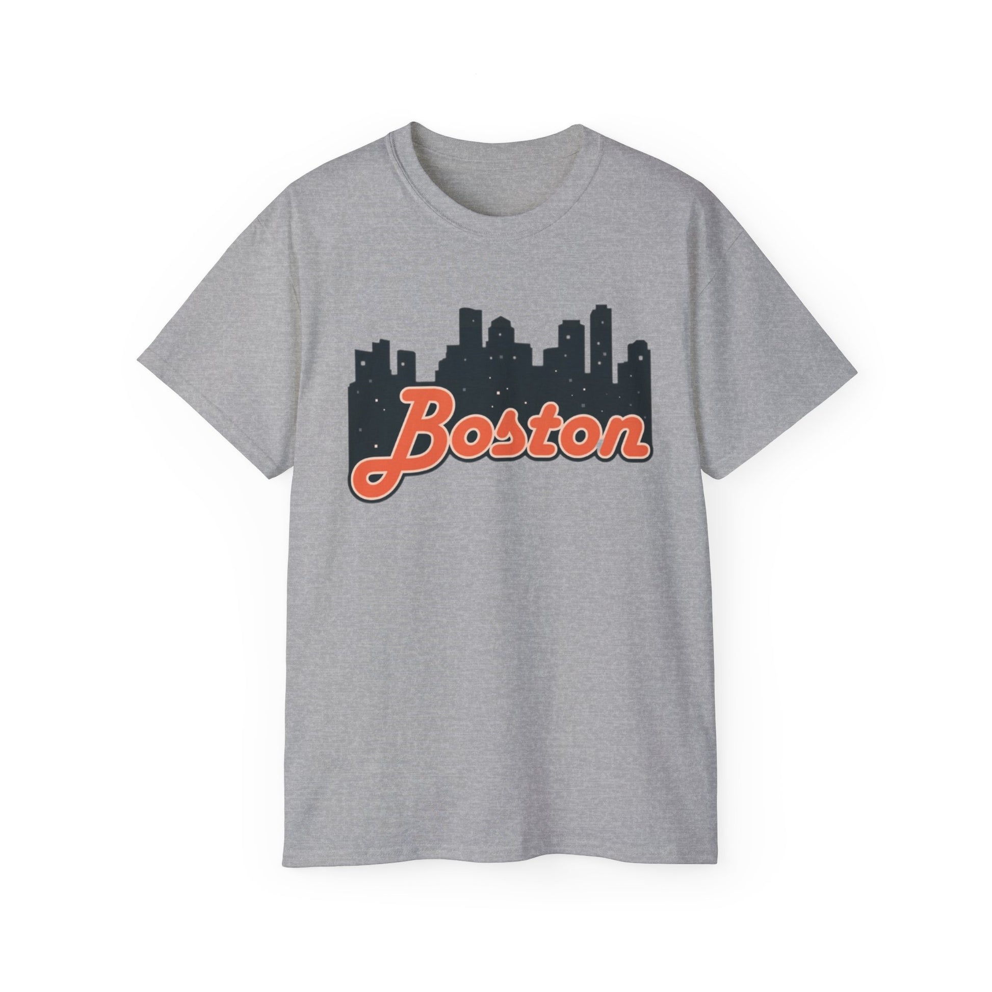 Boston Skyline Unisex Tee, Urban Apparel, City Pride Shirt, Gift for Boston Lovers, Casual Wear, Travel Souvenir