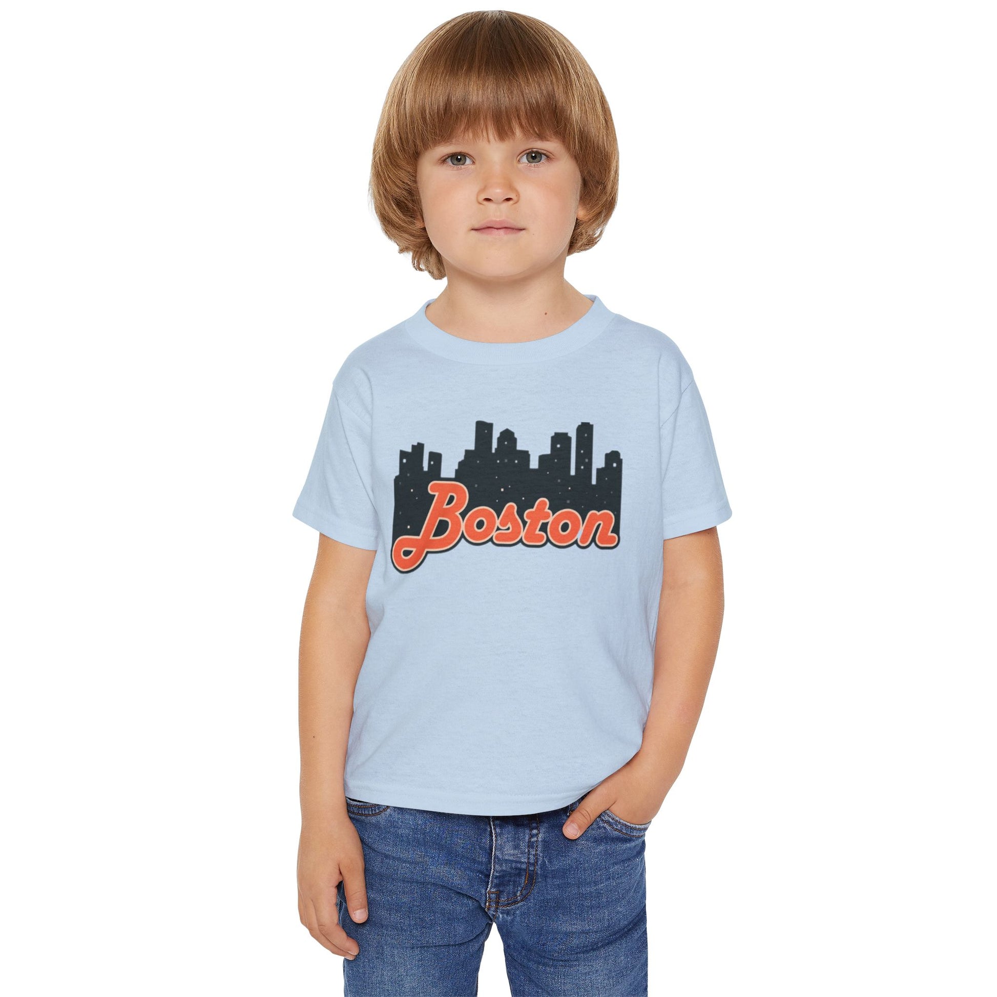 Boston Skyline Toddler T-Shirt, Cute Boston Shirt, Kids City Tee, Baby Gift, Toddler Apparel