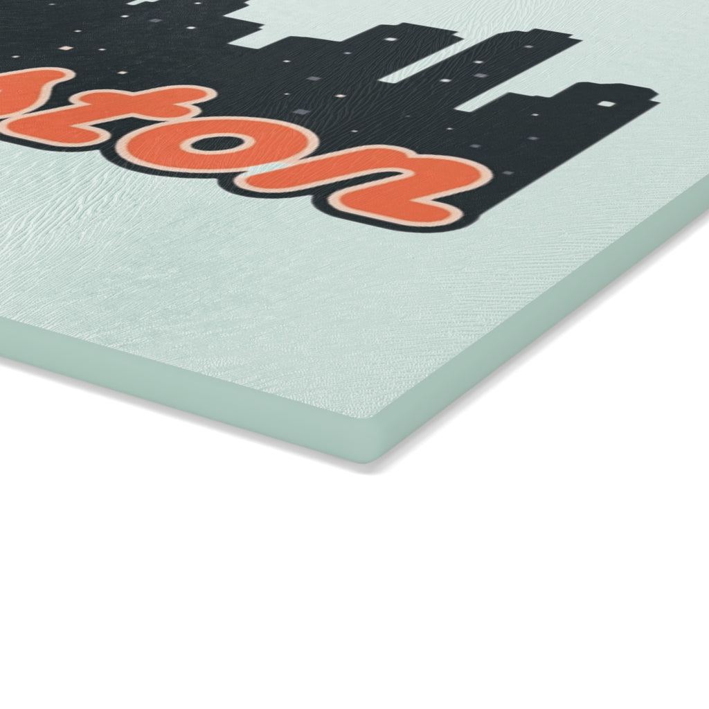 Boston Skyline Glass Cutting Board, Kitchen Decor, Gourmet Gift, Home Gift, Housewarming Present, Cooking Enthusiasts