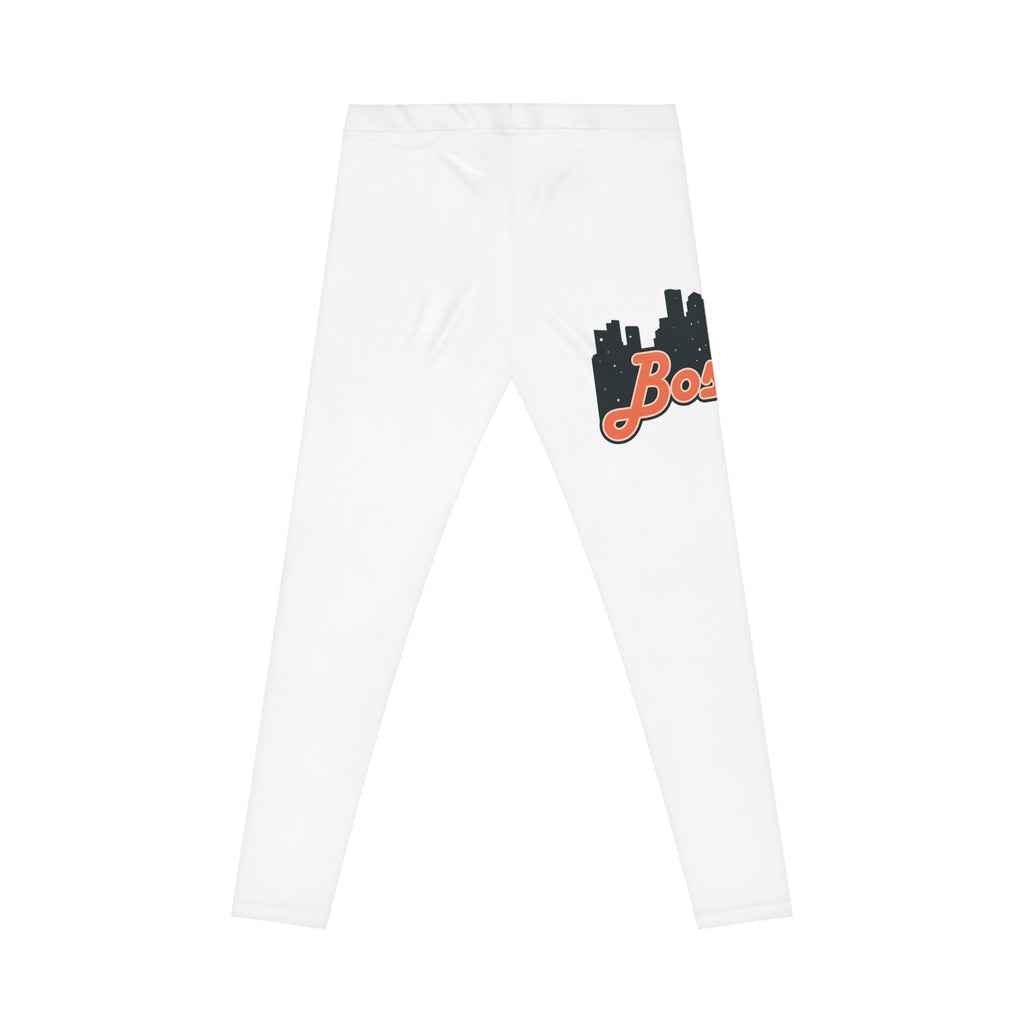 Boston Skyline Women's Leggings, Casual Activewear, City Inspired, Perfect for Fitness, Travel, Everyday Wear, Gift Idea