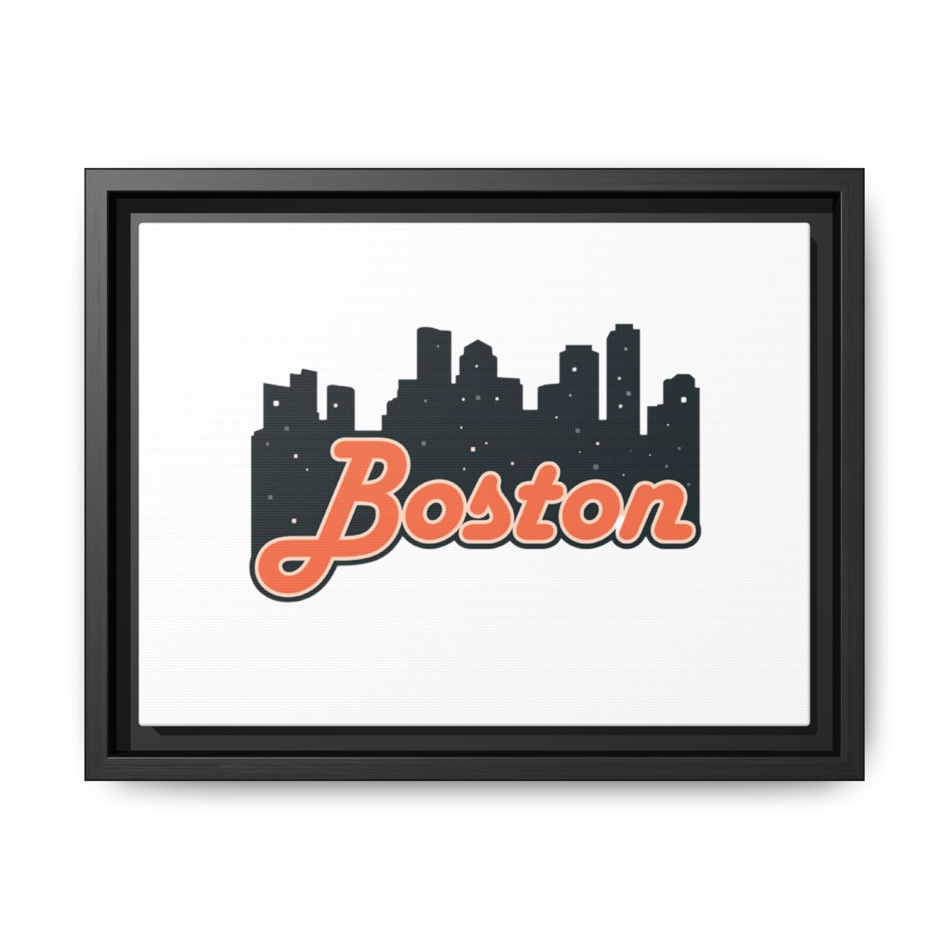 Boston Skyline Matte Canvas Wall Art, Framed Cityscape Decor for Home, Unique Gift, Boston Art Print, Urban Wall Decor