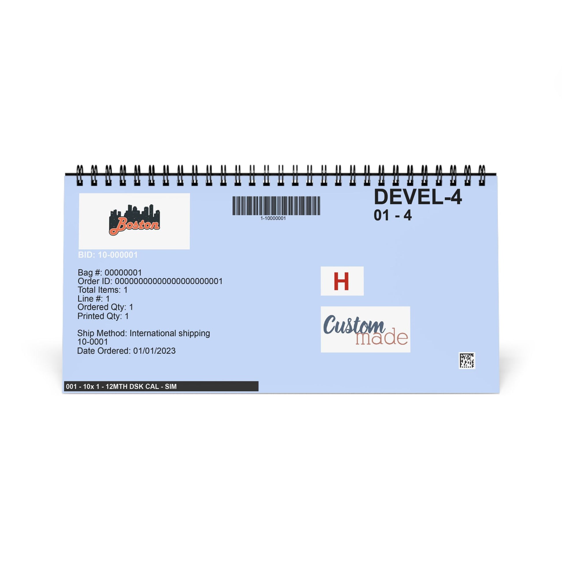 Desktop Calendar (2025 grid)