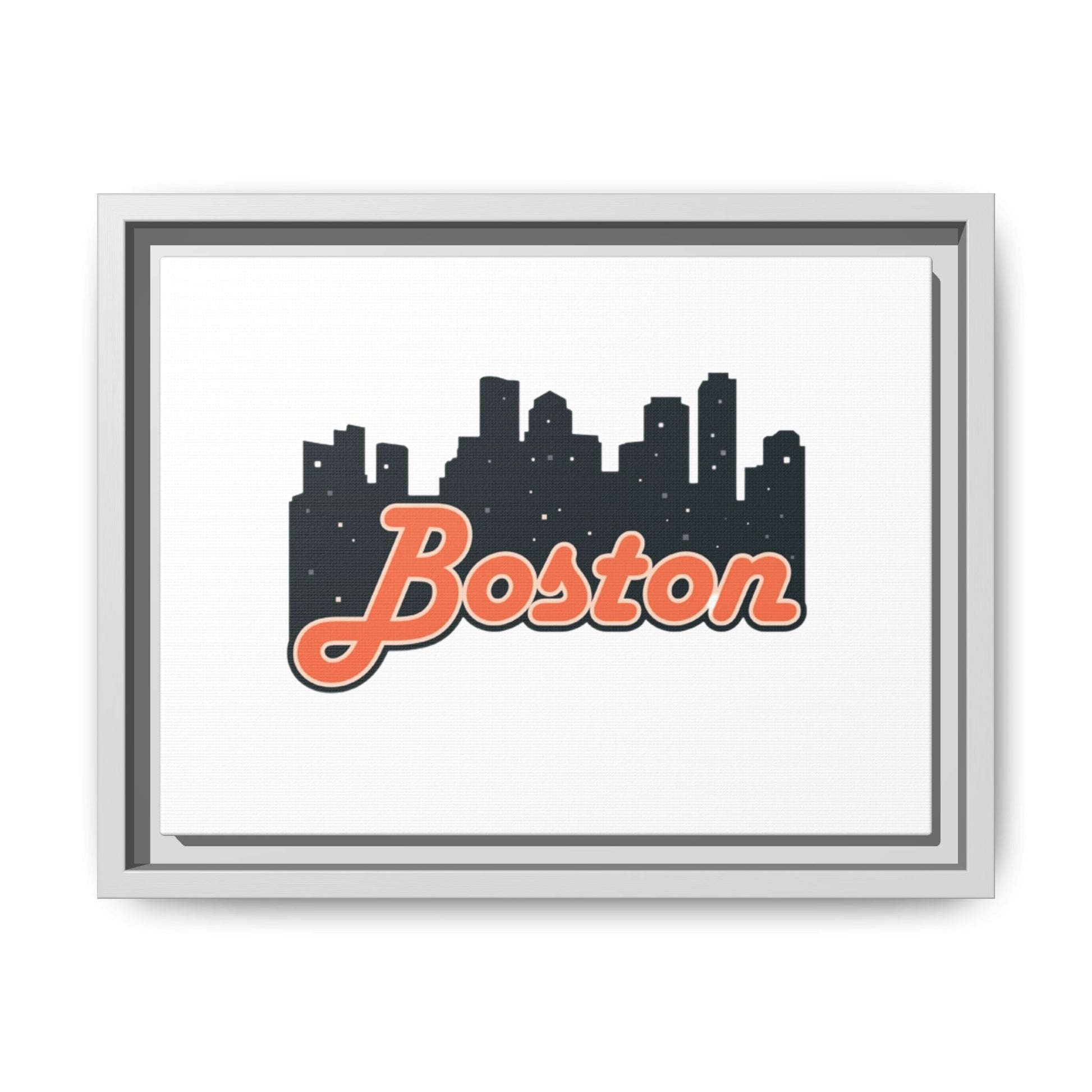 Boston Skyline Matte Canvas Wall Art, Framed Cityscape Decor for Home, Unique Gift, Boston Art Print, Urban Wall Decor