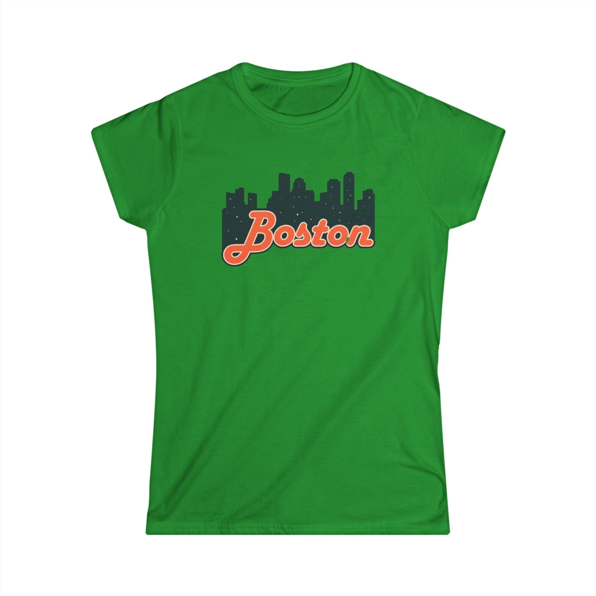 Boston Skyline Women's Tee, Casual City Shirt, Gift for Boston Lovers, Summer Outfit, Travel Souvenir