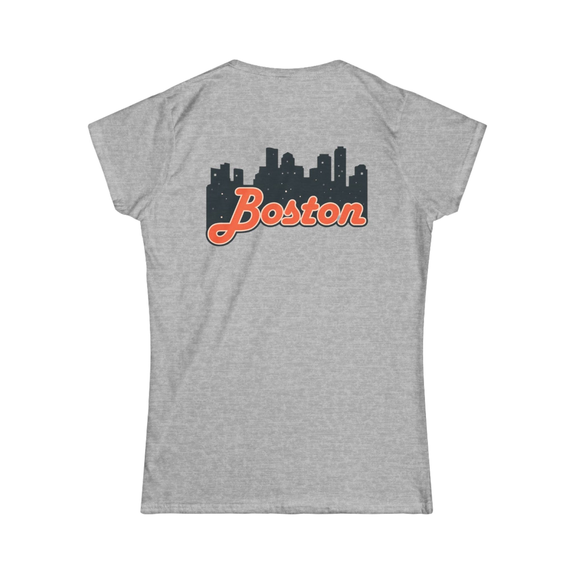 Boston Skyline Women's Tee, Casual City Shirt, Gift for Boston Lovers, Summer Outfit, Travel Souvenir