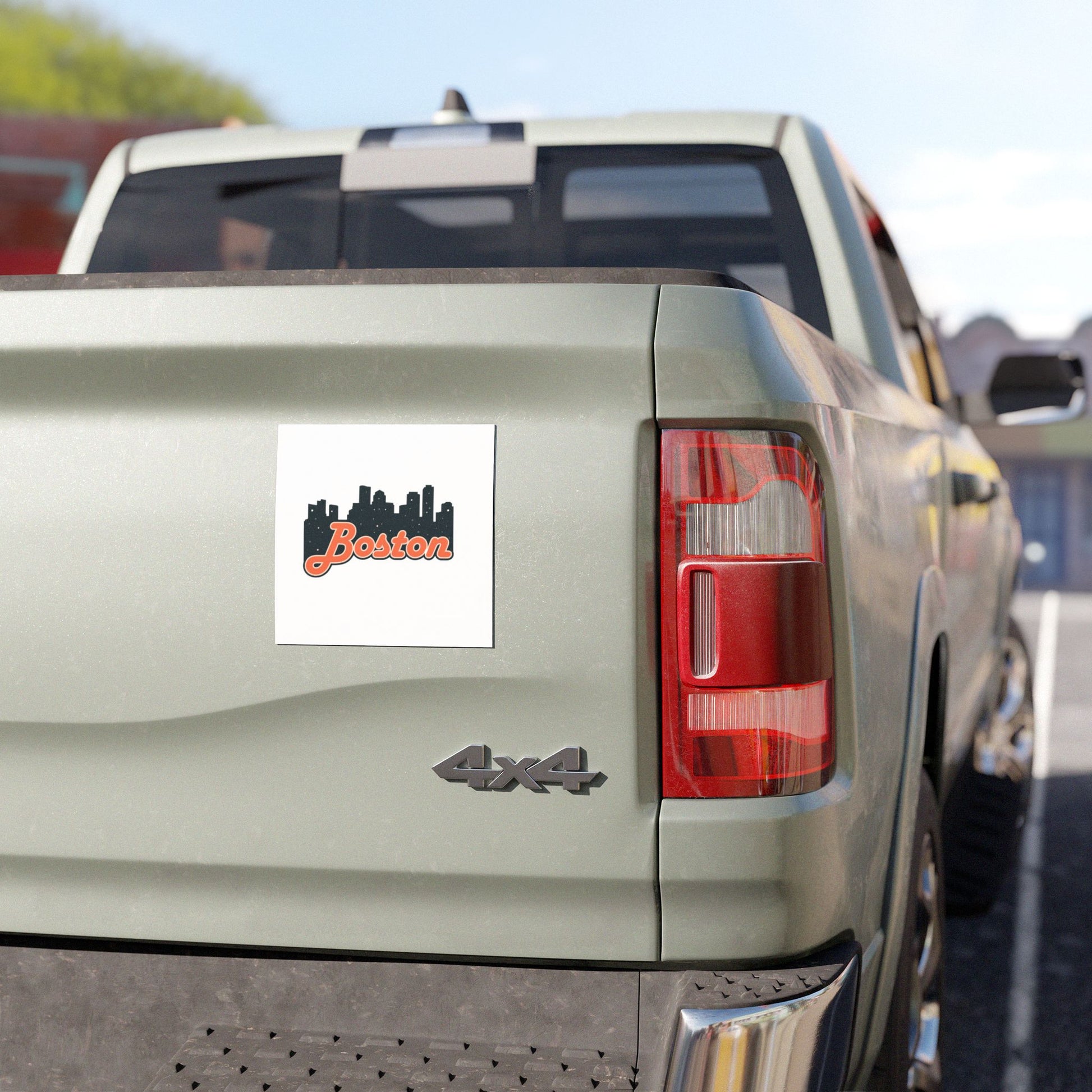 Boston Skyline Car Magnet - Urban Décor, Travel Souvenir, Gift, Auto Accessory, All-Occasion Decoration
