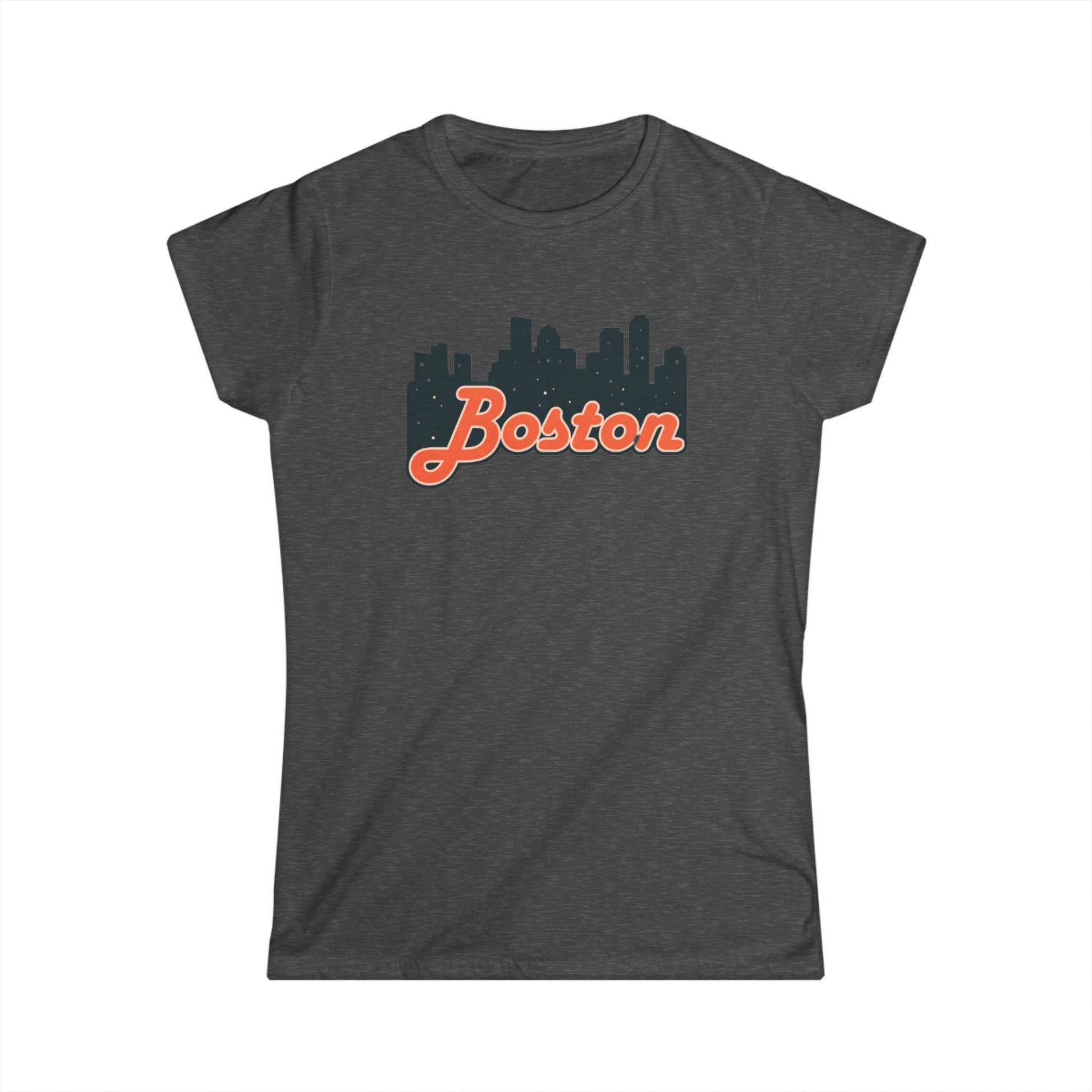 Boston Skyline Women's Tee, Casual City Shirt, Gift for Boston Lovers, Summer Outfit, Travel Souvenir
