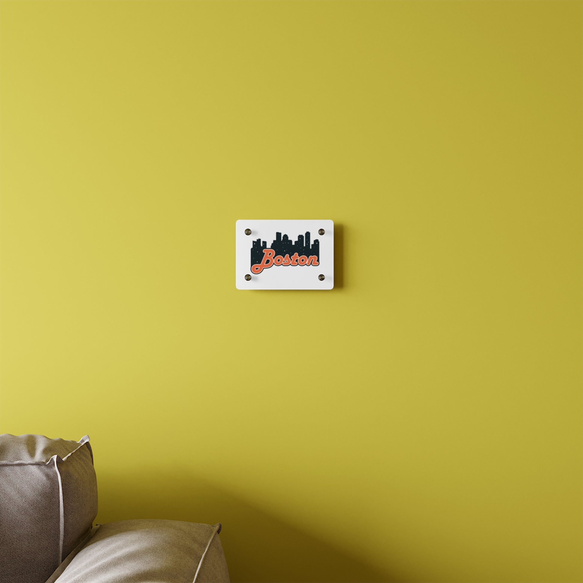 Boston Acrylic Wall Art Panel, Modern Home Decor, City Skyline Wall Art, Urban Wall Decor, Unique Gift Idea, Boston Souvenir