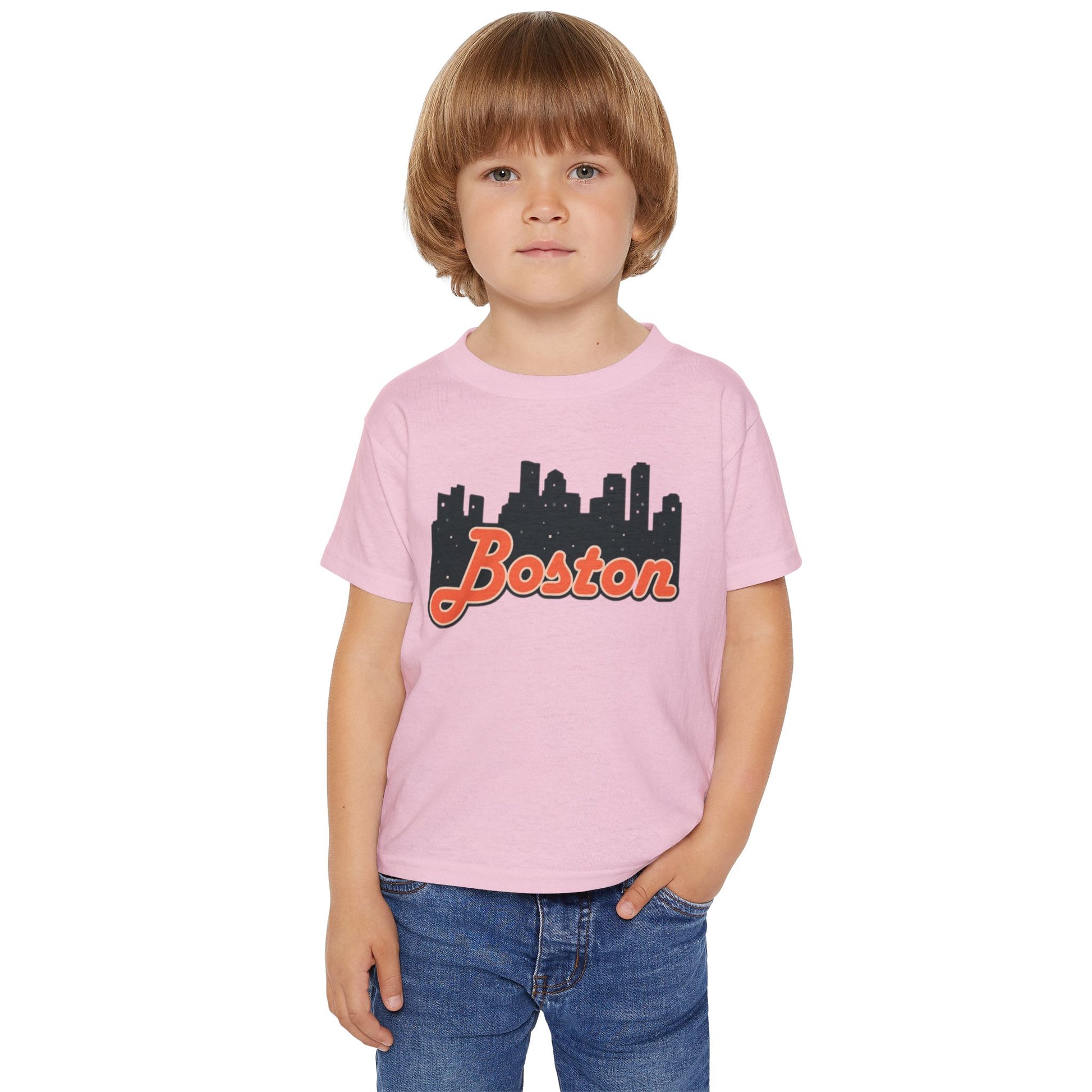 Boston Skyline Toddler T-Shirt, Cute Boston Shirt, Kids City Tee, Baby Gift, Toddler Apparel