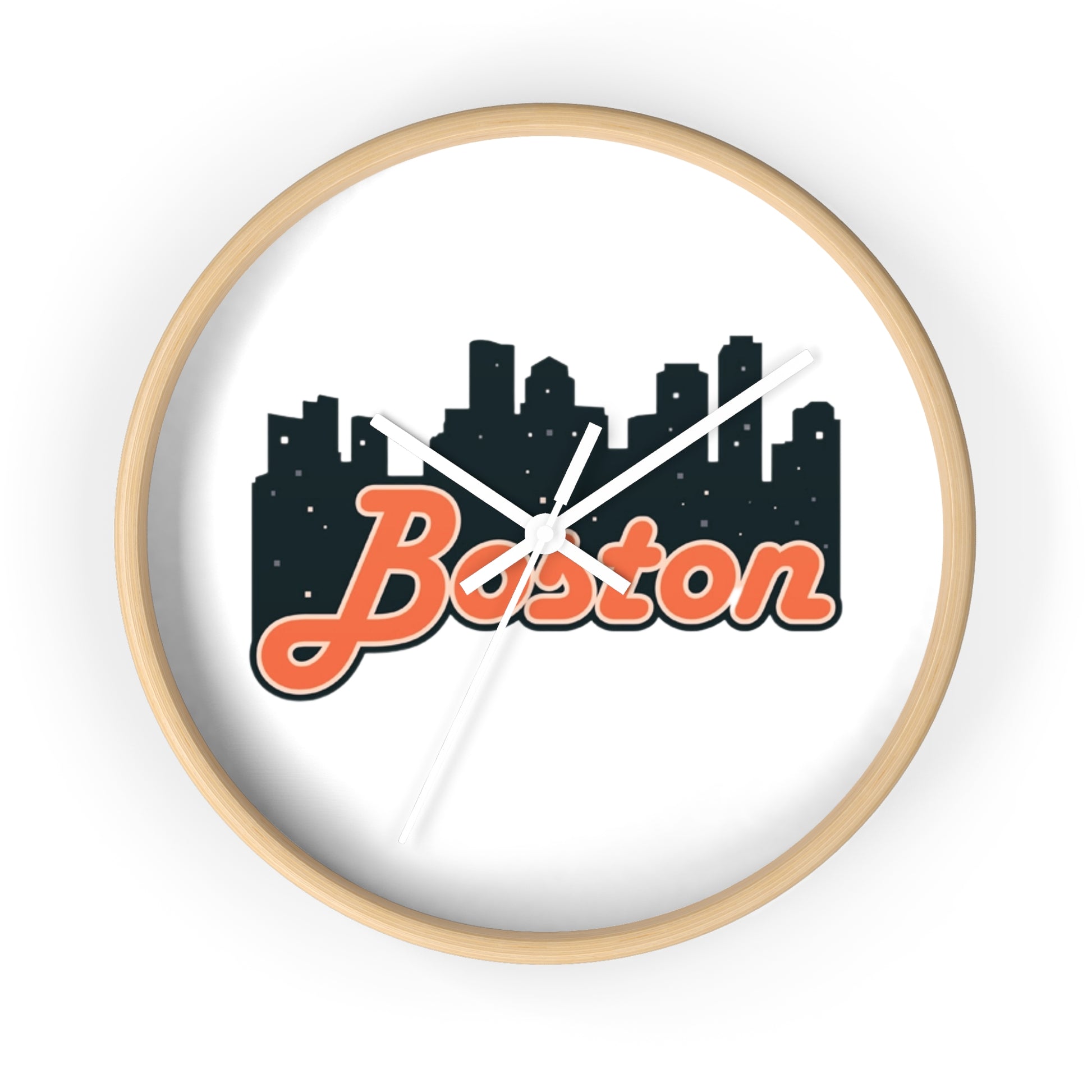 Boston Skyline Wall Clock | Urban Decor, Home & Office Wall Art, Gift for City Lovers, Modern Clock, Boston Souvenir
