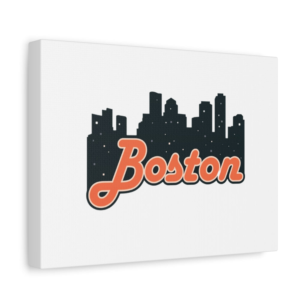 Boston Skyline Matte Canvas Art Print, City Wall Decor, Unique Gift for Boston Lovers, Home Decoration, Housewarming, Travel Memories