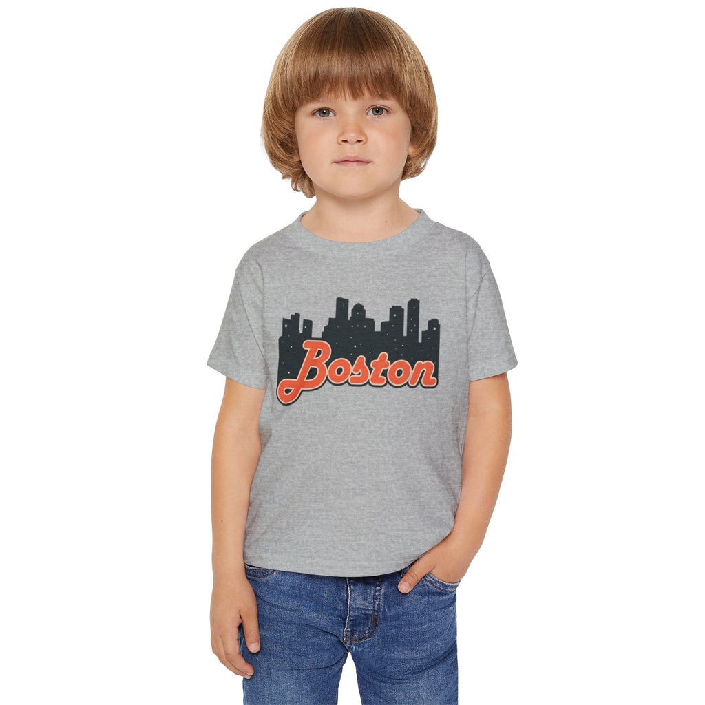 Boston Skyline Toddler T-Shirt, Cute Boston Shirt, Kids City Tee, Baby Gift, Toddler Apparel