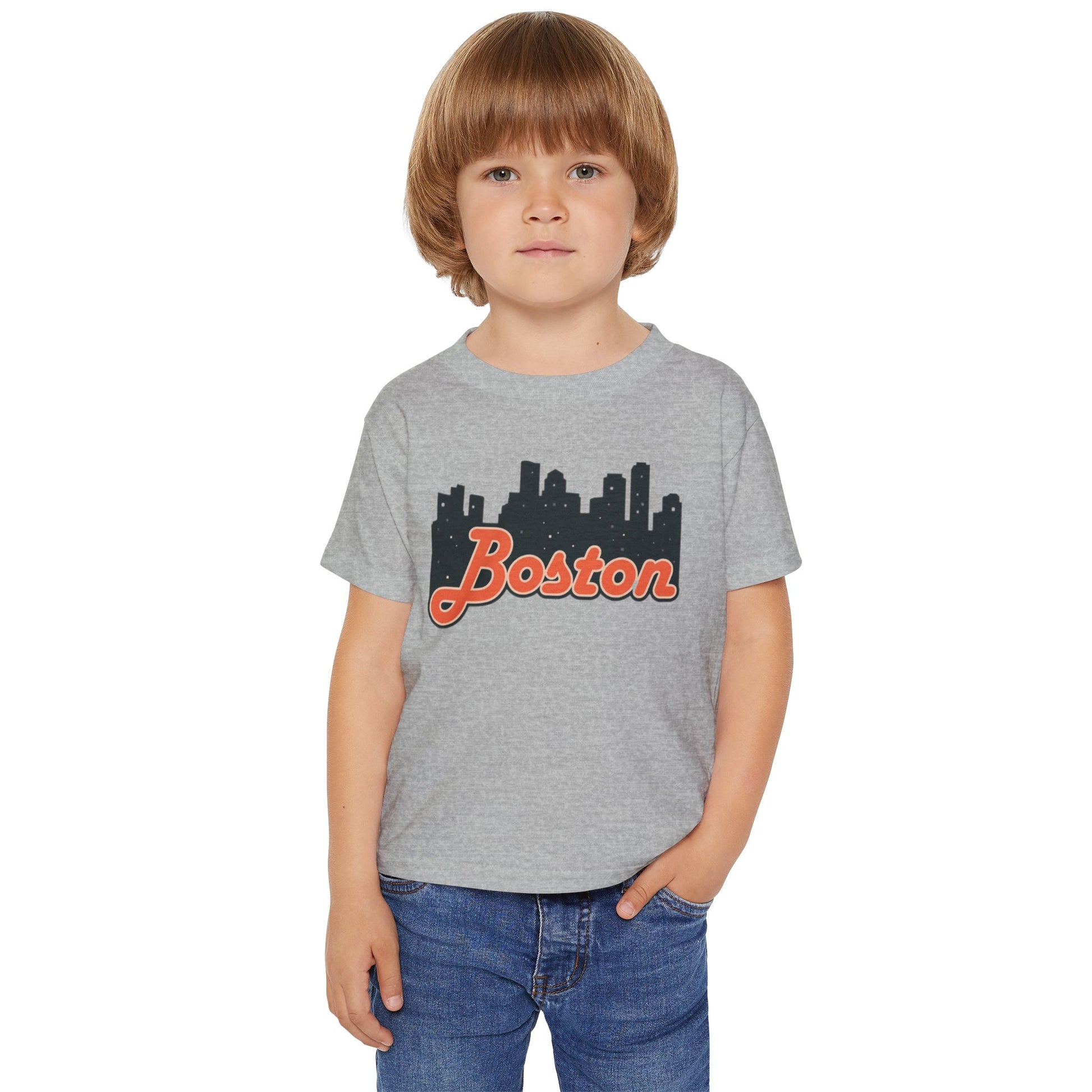 Boston Skyline Toddler T-Shirt, Cute Boston Shirt, Kids City Tee, Baby Gift, Toddler Apparel