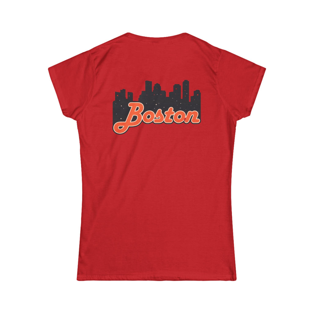 Boston Skyline Women's Tee, Casual City Shirt, Gift for Boston Lovers, Summer Outfit, Travel Souvenir