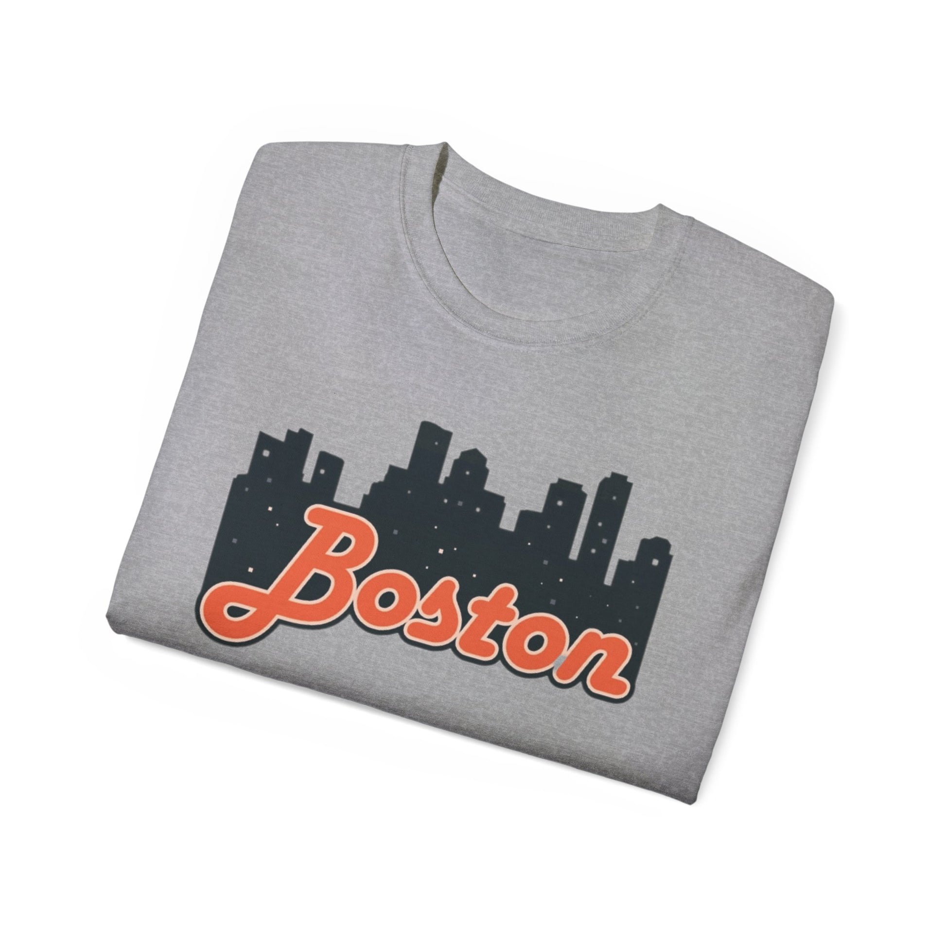 Boston Skyline Unisex Tee, Urban Apparel, City Pride Shirt, Gift for Boston Lovers, Casual Wear, Travel Souvenir